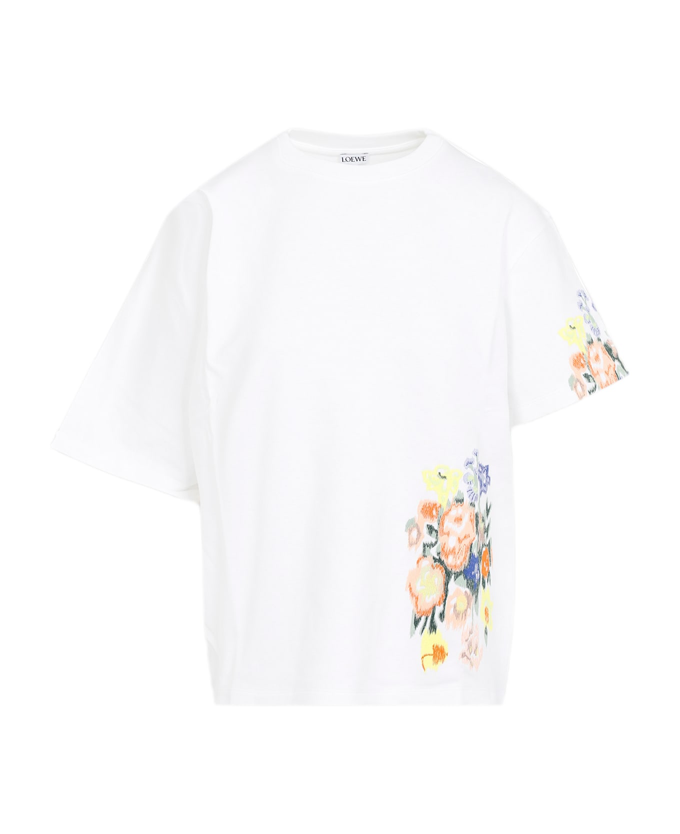 Loewe White Cotton Blend Oversize T-shirt | italist, ALWAYS