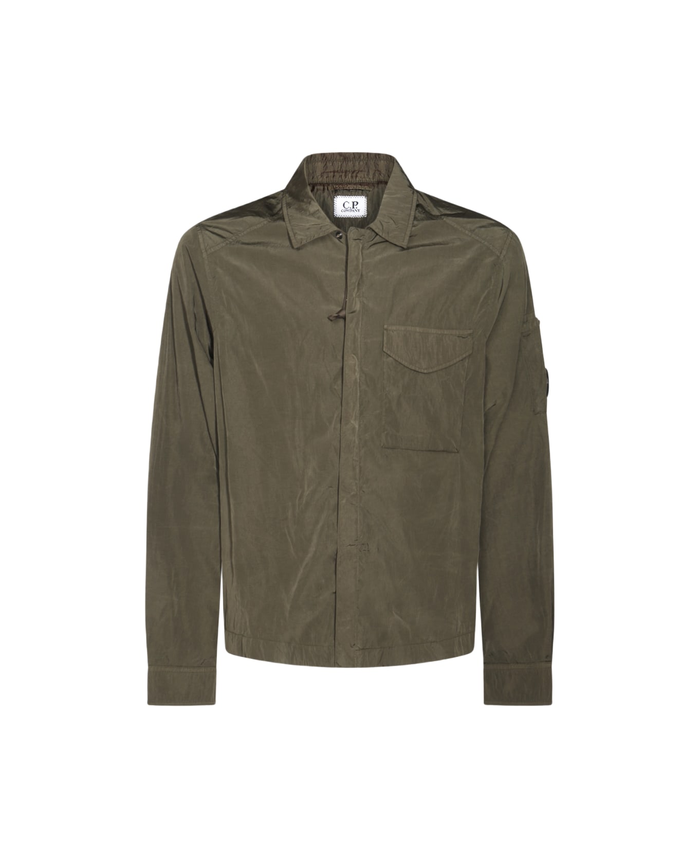 C.P. Company Dark Green Shirt - ARMY GREEN