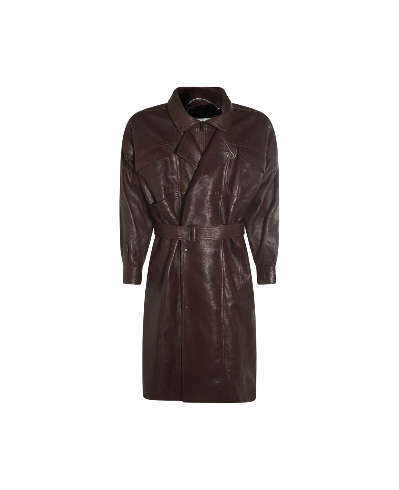 Saint Laurent Brown Leather Jacket - Brown レザージャケット