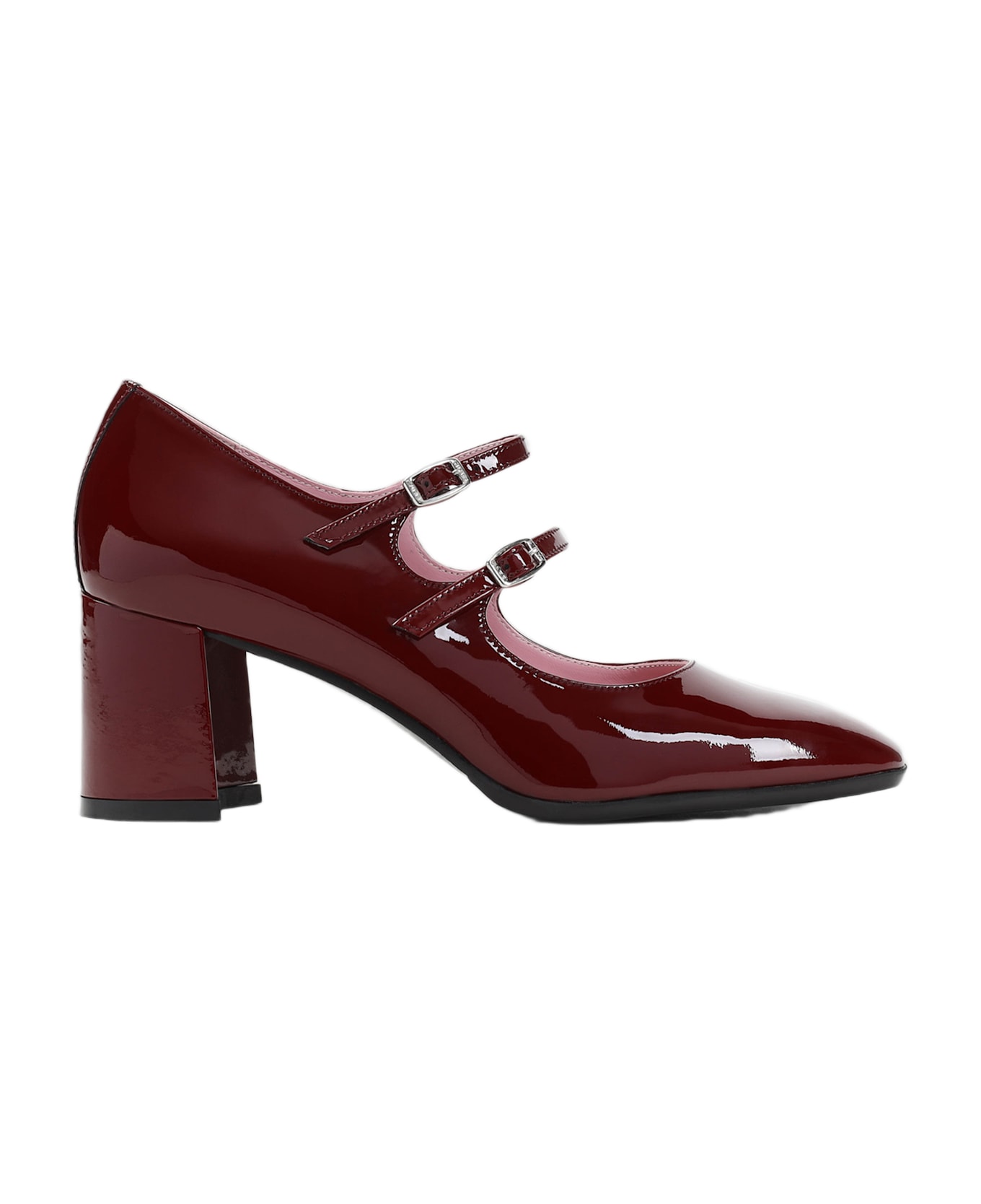 Carel Alice Mary Jane Pumps - Burgundy