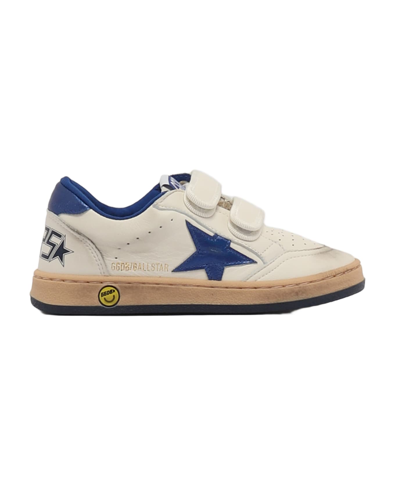 Golden Goose Ballstar Strap Sneaker - BIANCO-BLU