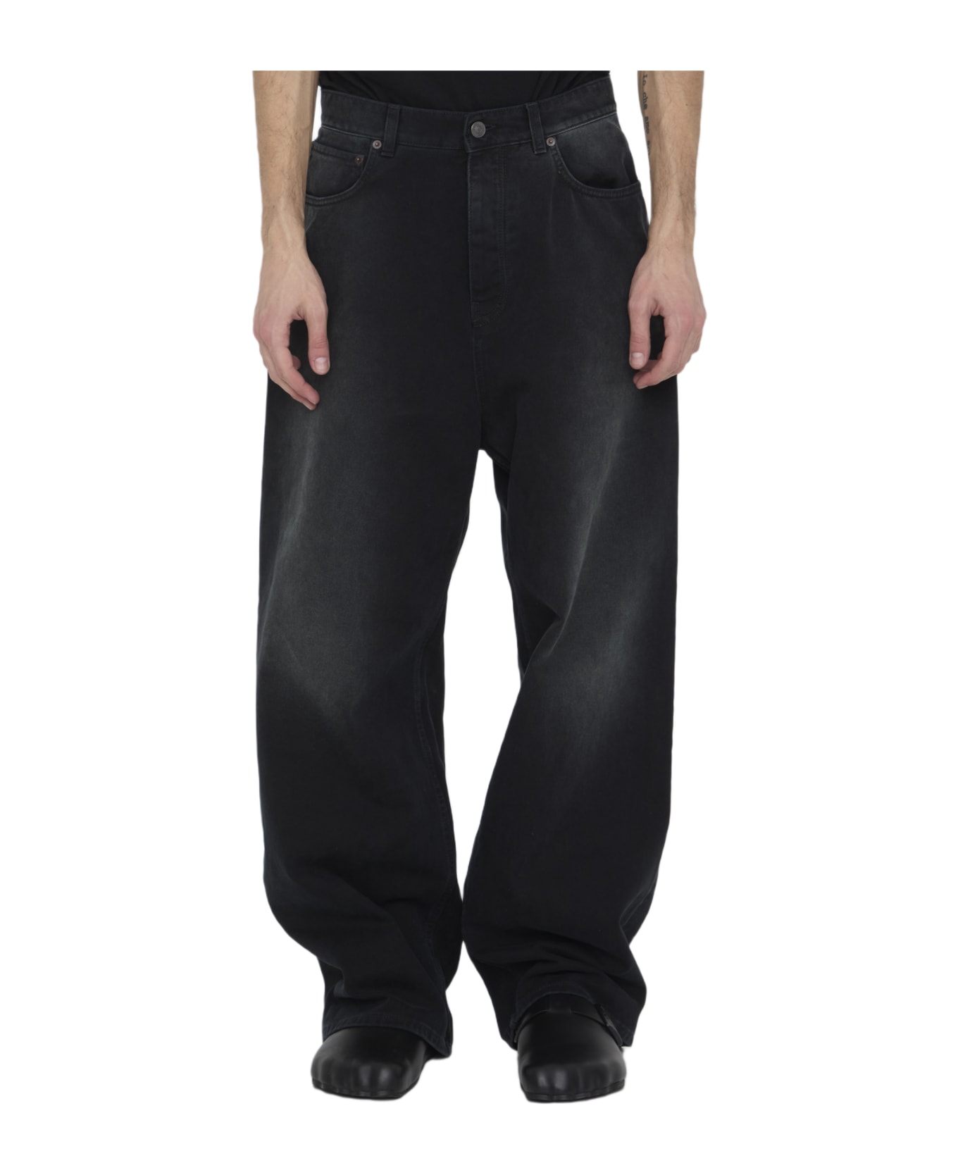Balenciaga Baggy Jeans - BLACK ボトムス