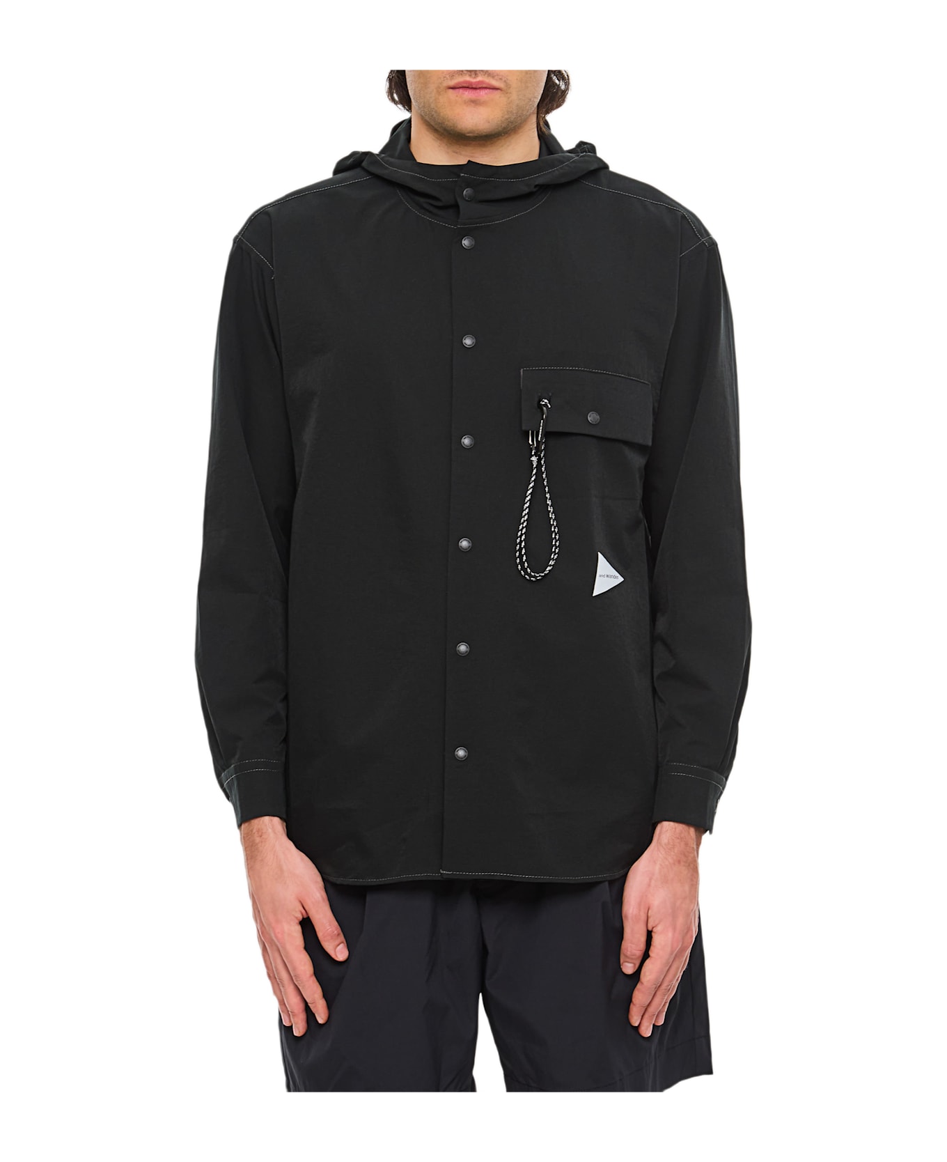 And Wander Hooded Jacket - Black
