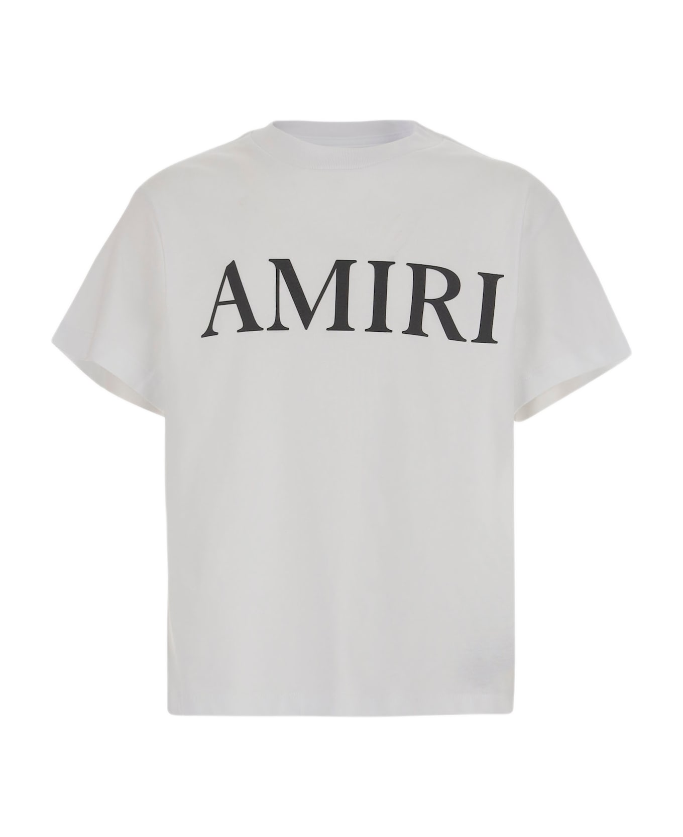 AMIRI Cotton T-shirt With Logo Print - White