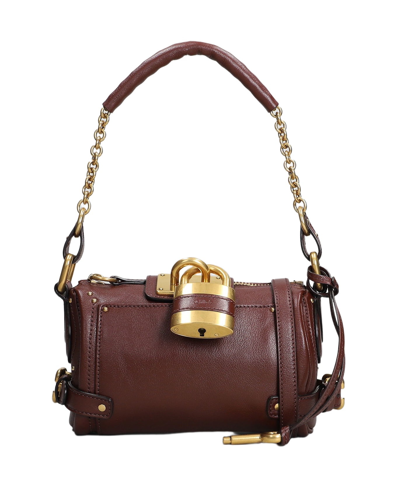 Chloé Paddington Shoulder Bag In Brown Leather - brown