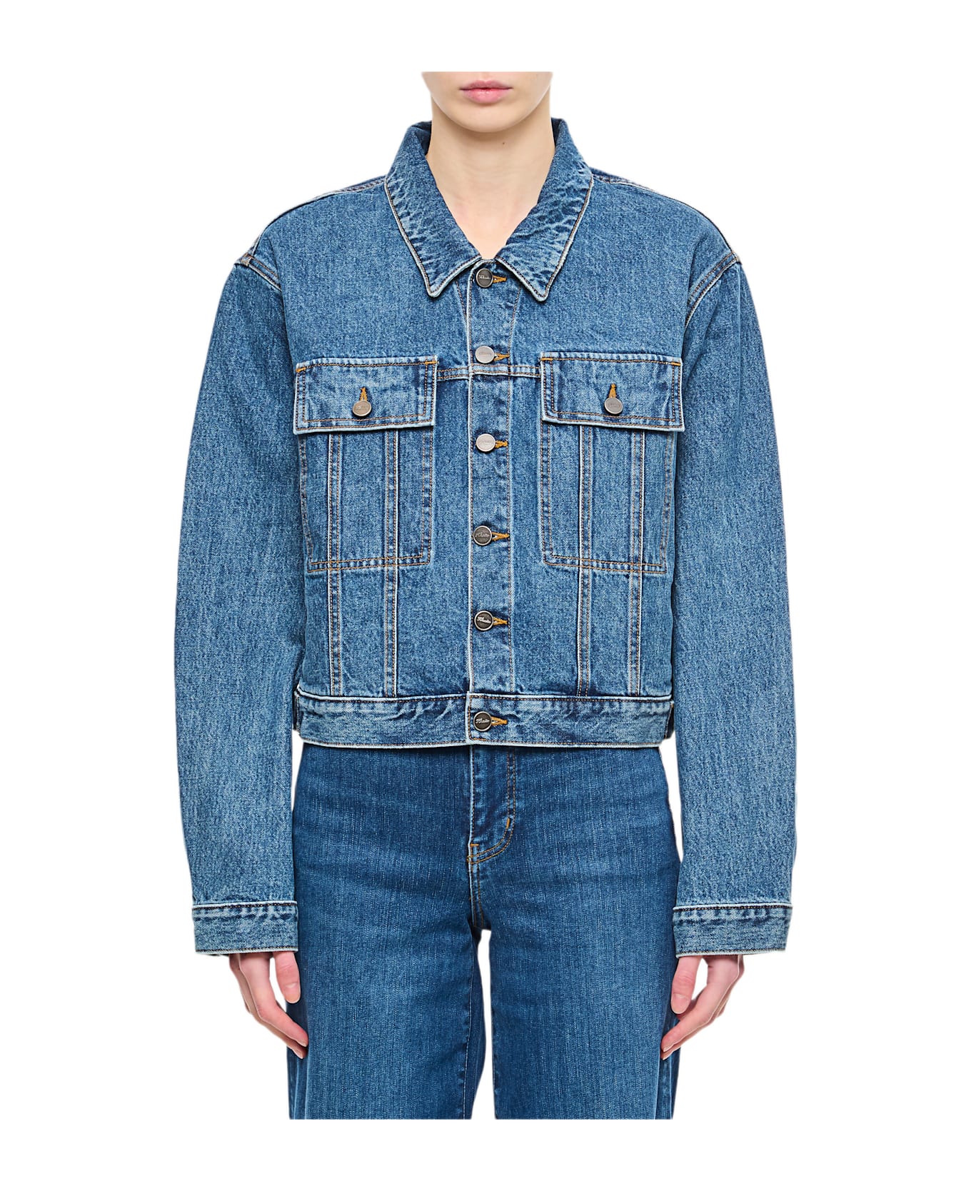 Khaite Saunder Denim Jacket - Blue
