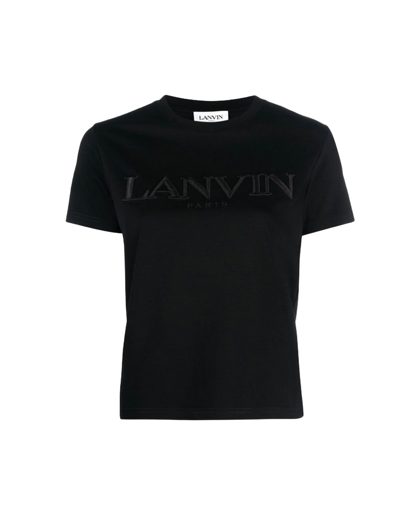 Lanvin Black Cotton T-shirt - Black Tシャツ