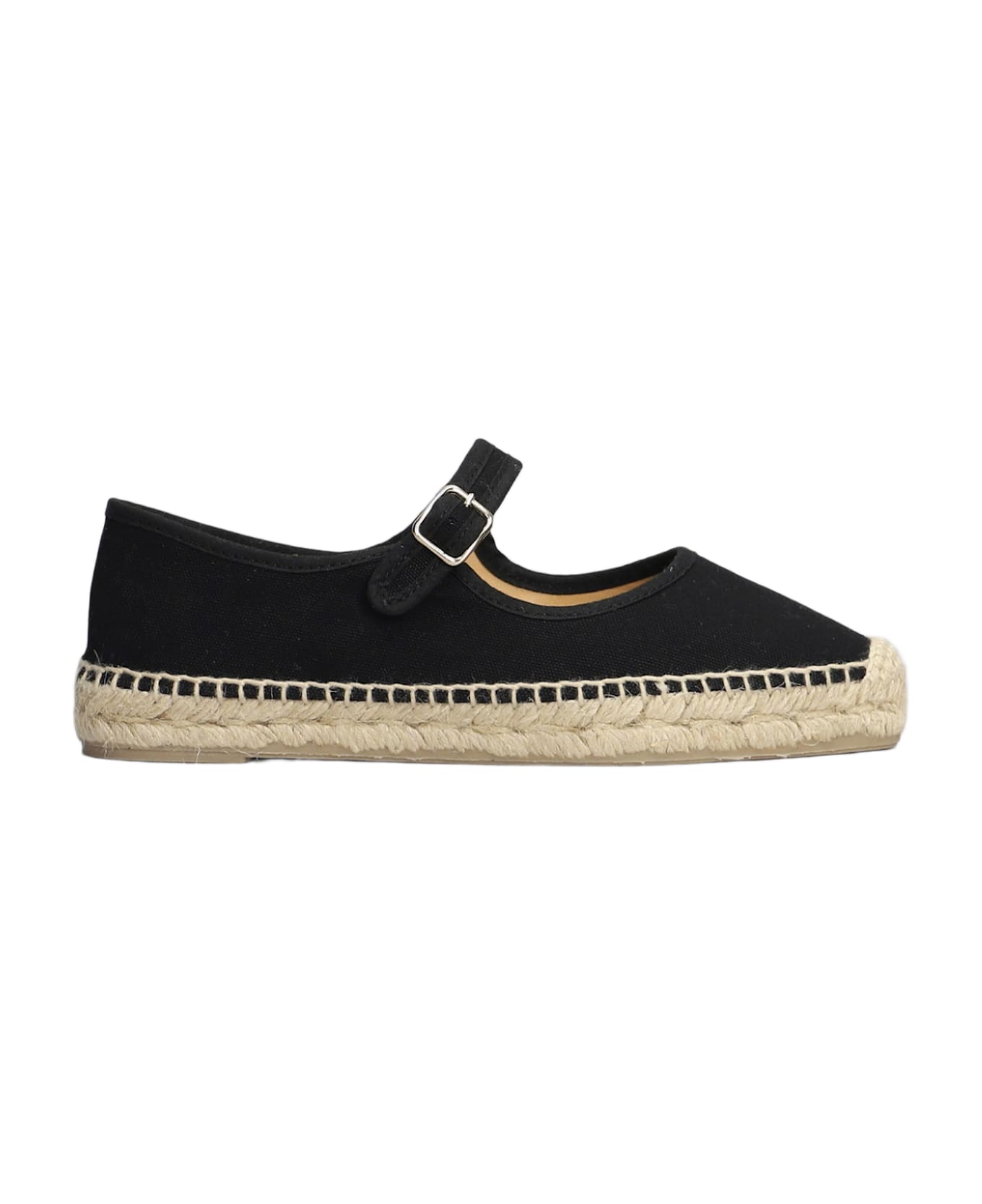 Castañer Padua-001 Espadrilles In Black Canvas - black