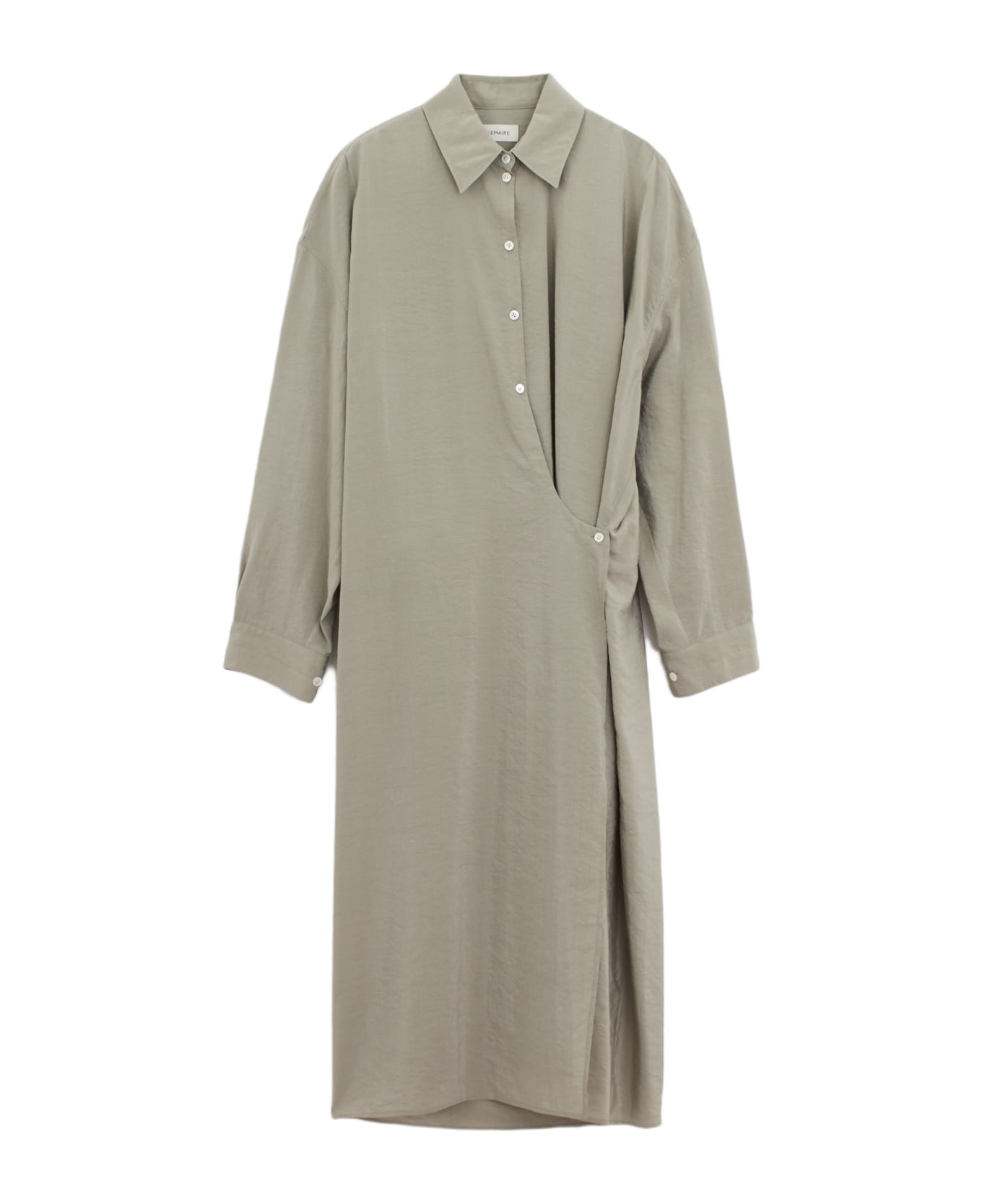 Lemaire Collard Twisted Dress - grey ワンピース＆ドレス