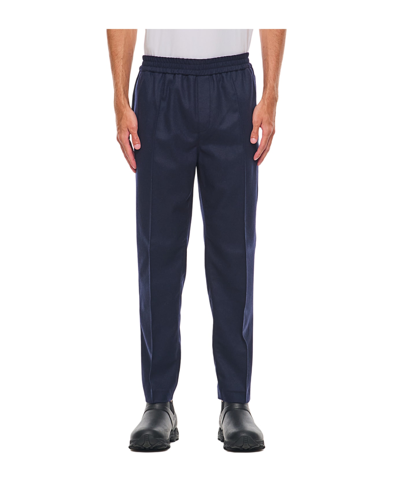 A.P.C. Pieter Wool Trousers - Pia Heather Marine