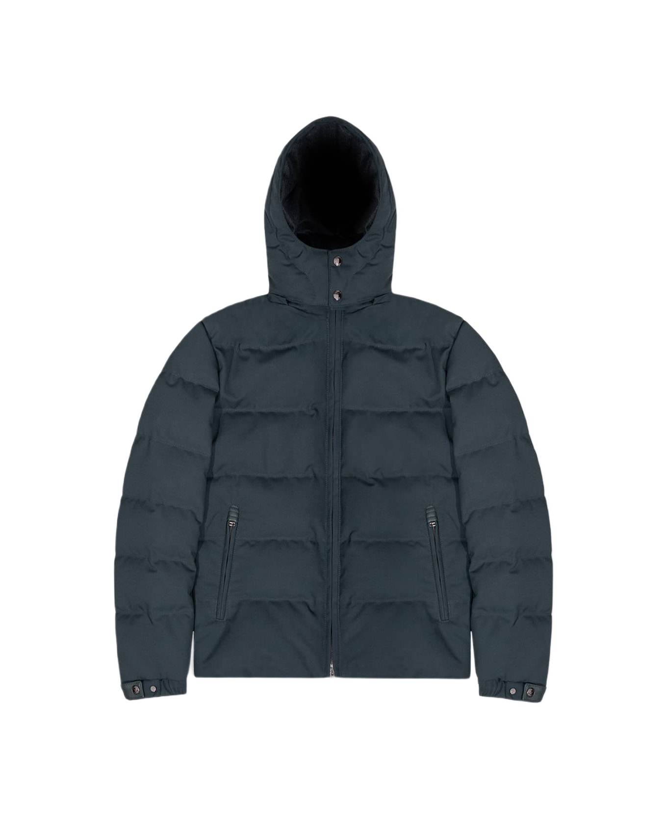 Larusmiani Wool Quilted Down Jacket Everest Down Jacket - Blue
