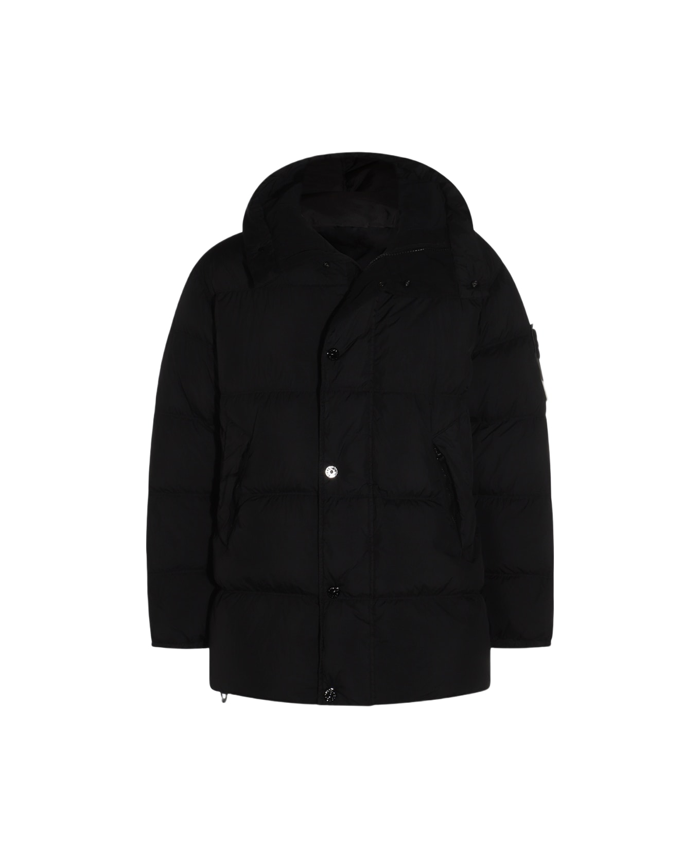 Stone Island Black Down Jacket - Black