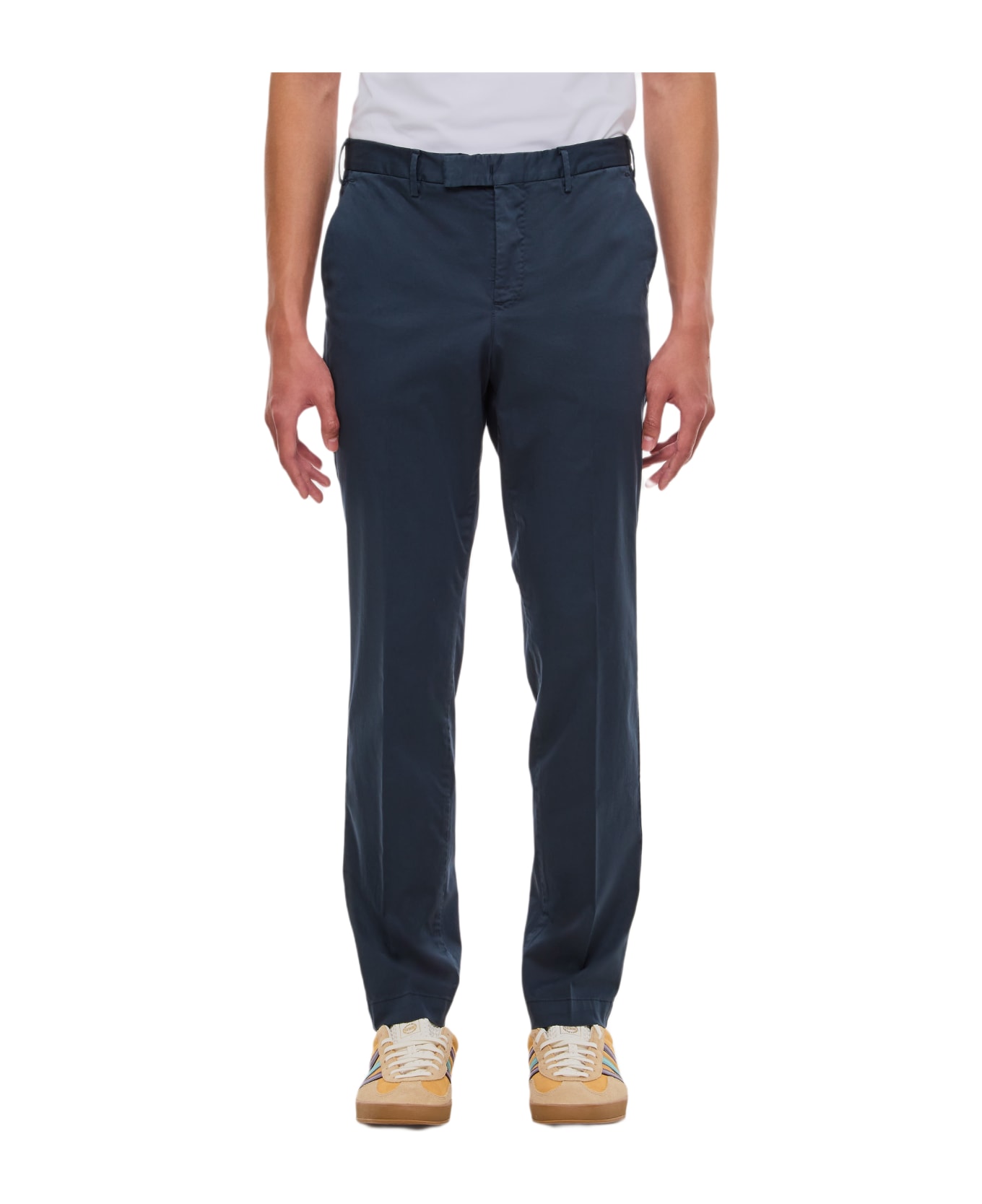 PT Torino Cotton Trousers - Blue