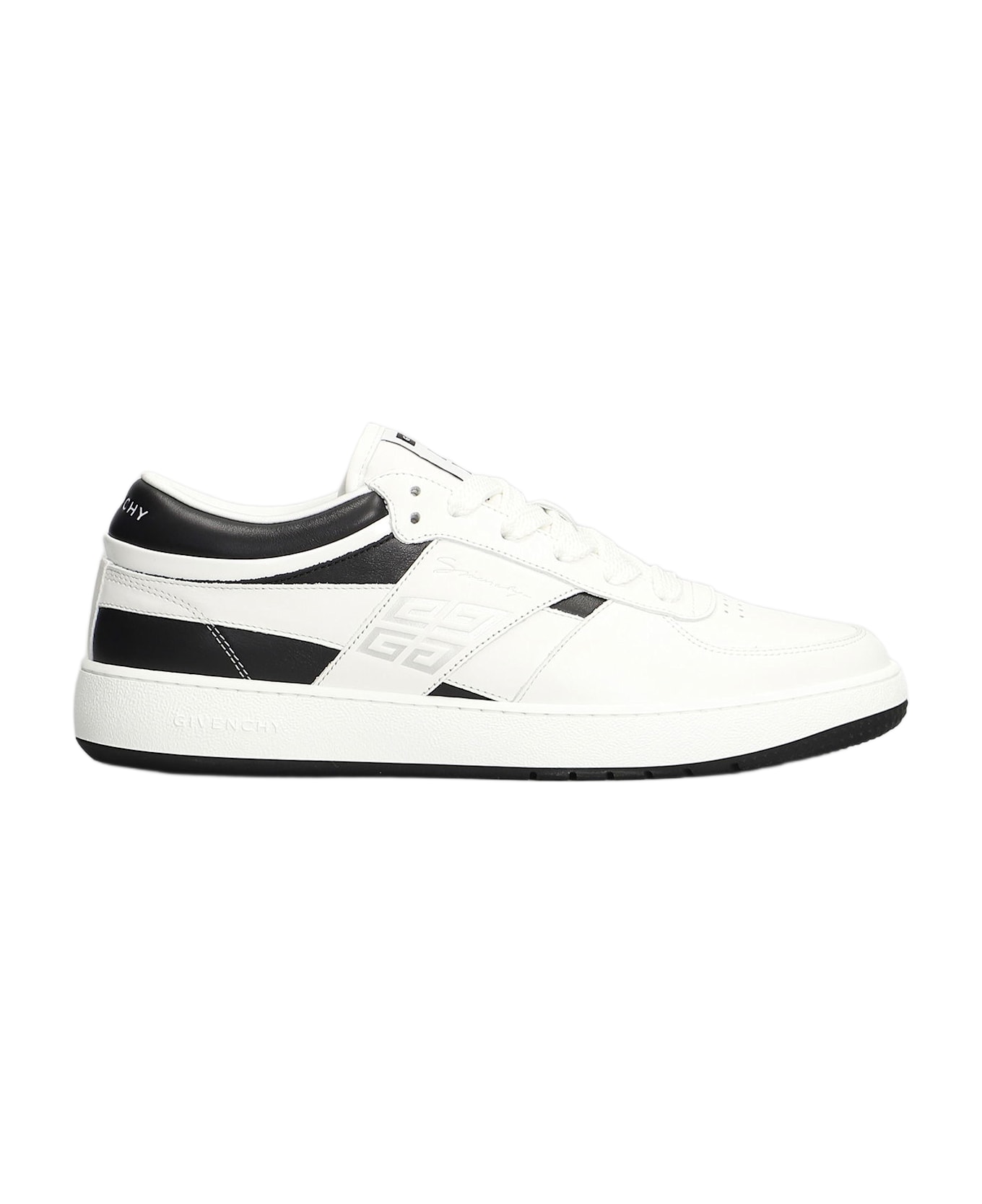 Givenchy G Move Low Sneakers In White Leather - white