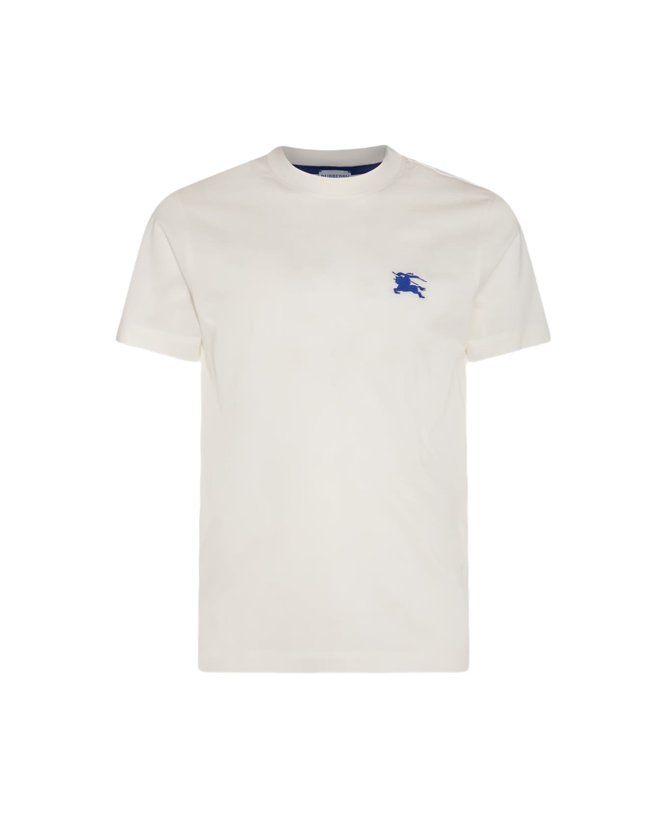 Burberry White Cotton T-shirt - Salt