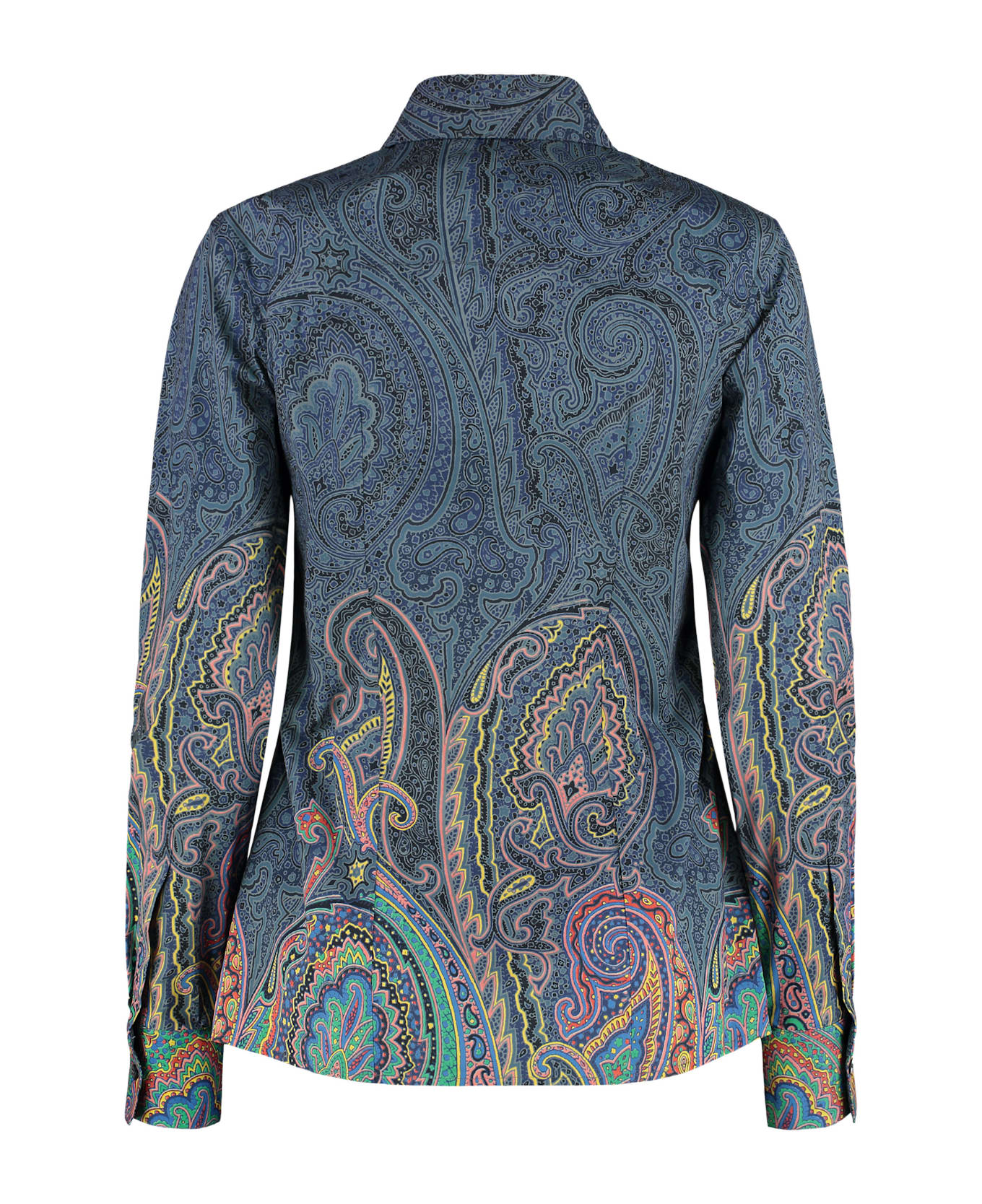 Etro Stretch Poplin Cotton Shirt - MULTICOLOR