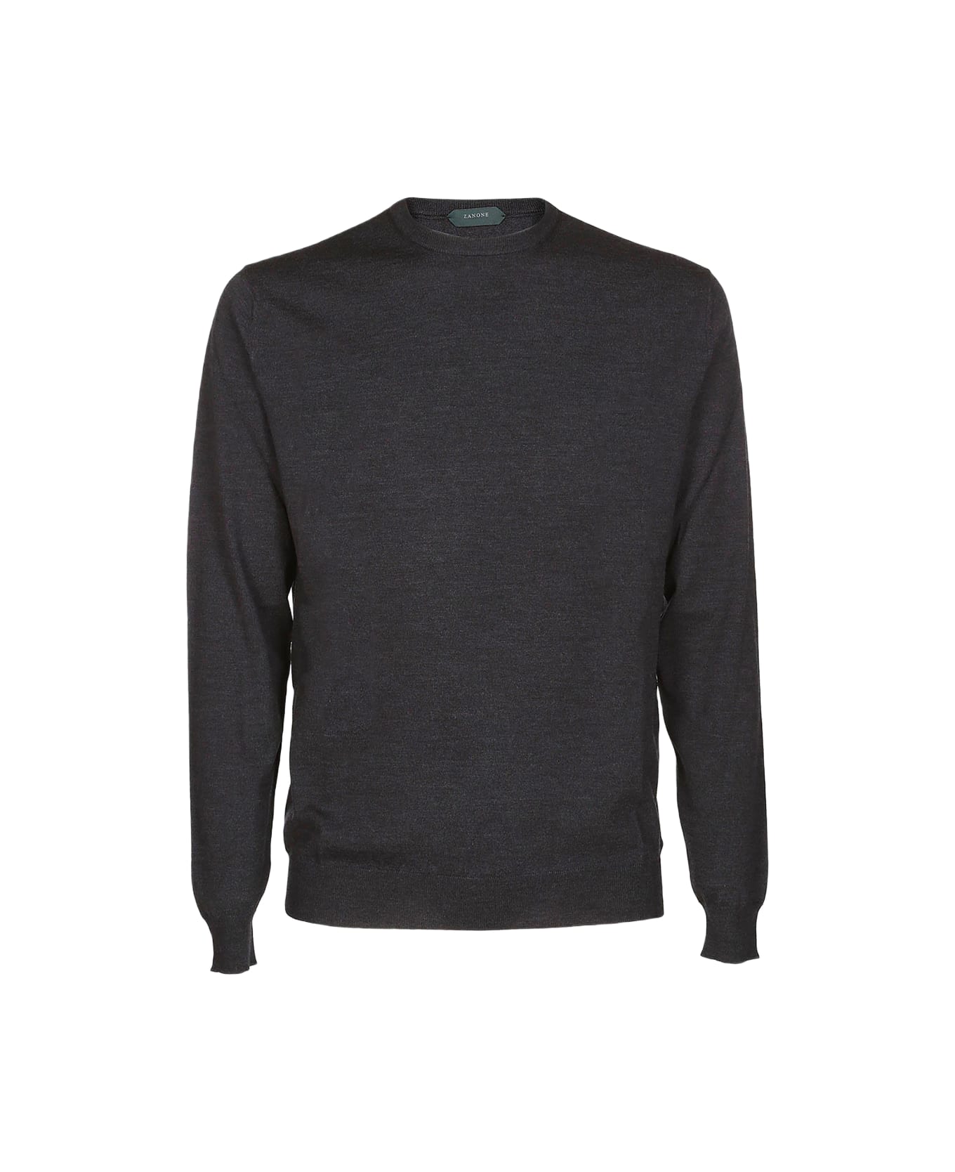 Zanone Dark Grey Wool Sweater - Grey