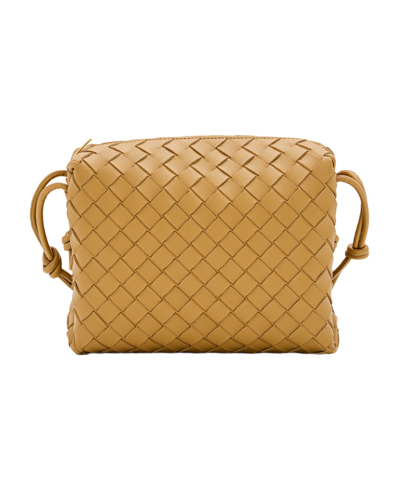 Bottega Veneta Small Loop Leather Camera Bag - Beige