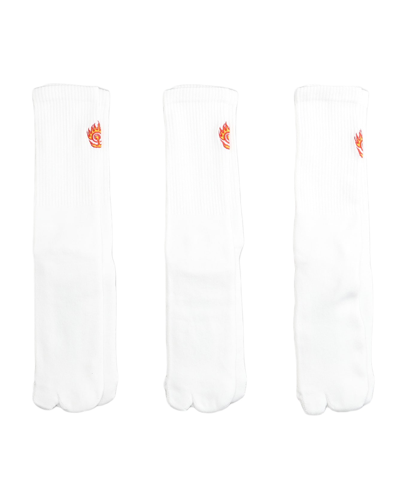 Maharishi Socks In White Cotton - white