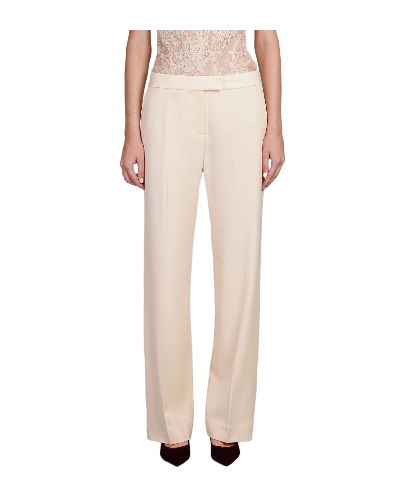Zimmermann Pants In Beige Wool - beige