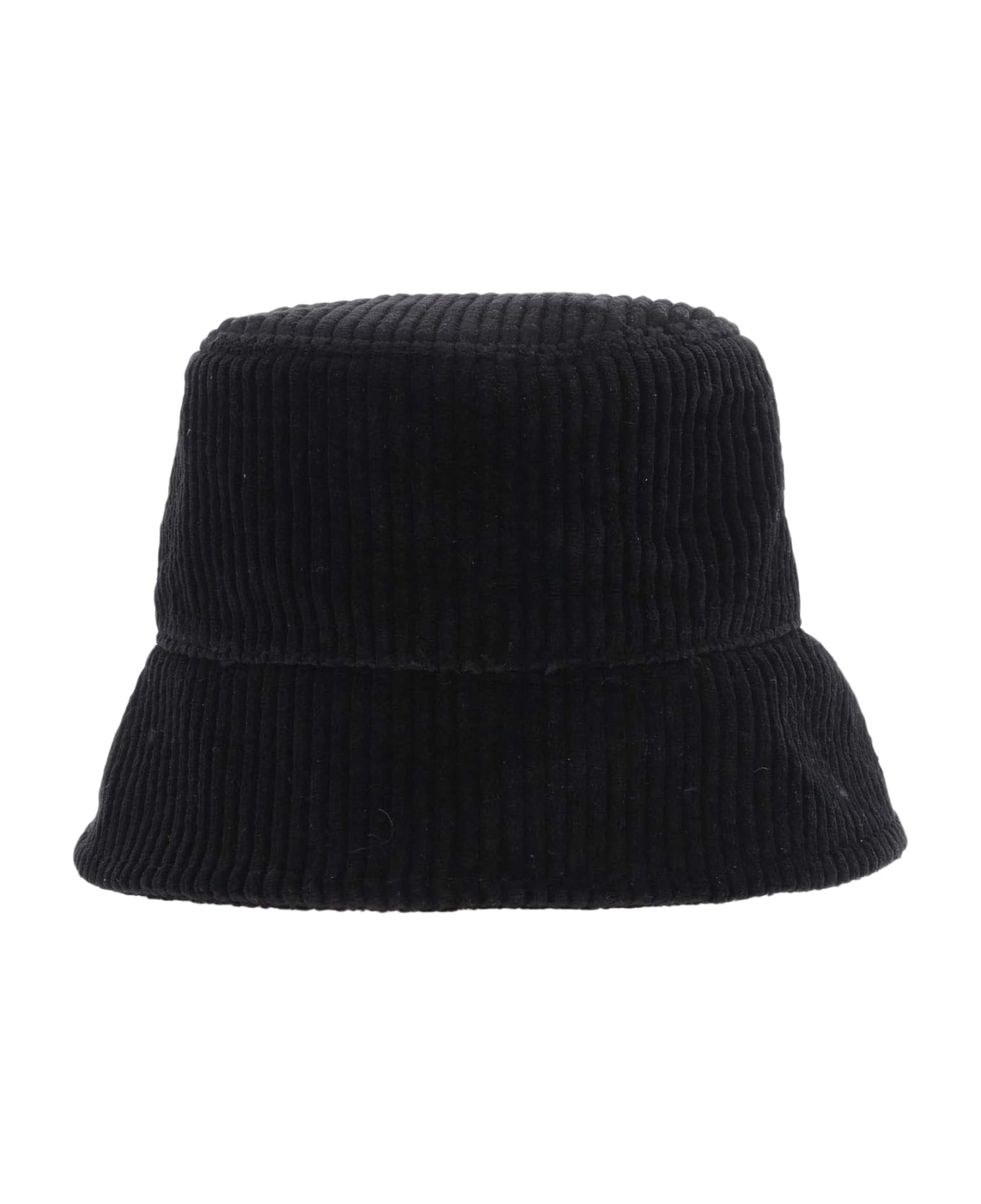 Jil Sander Cotton Velvet Bucket Hat - Black
