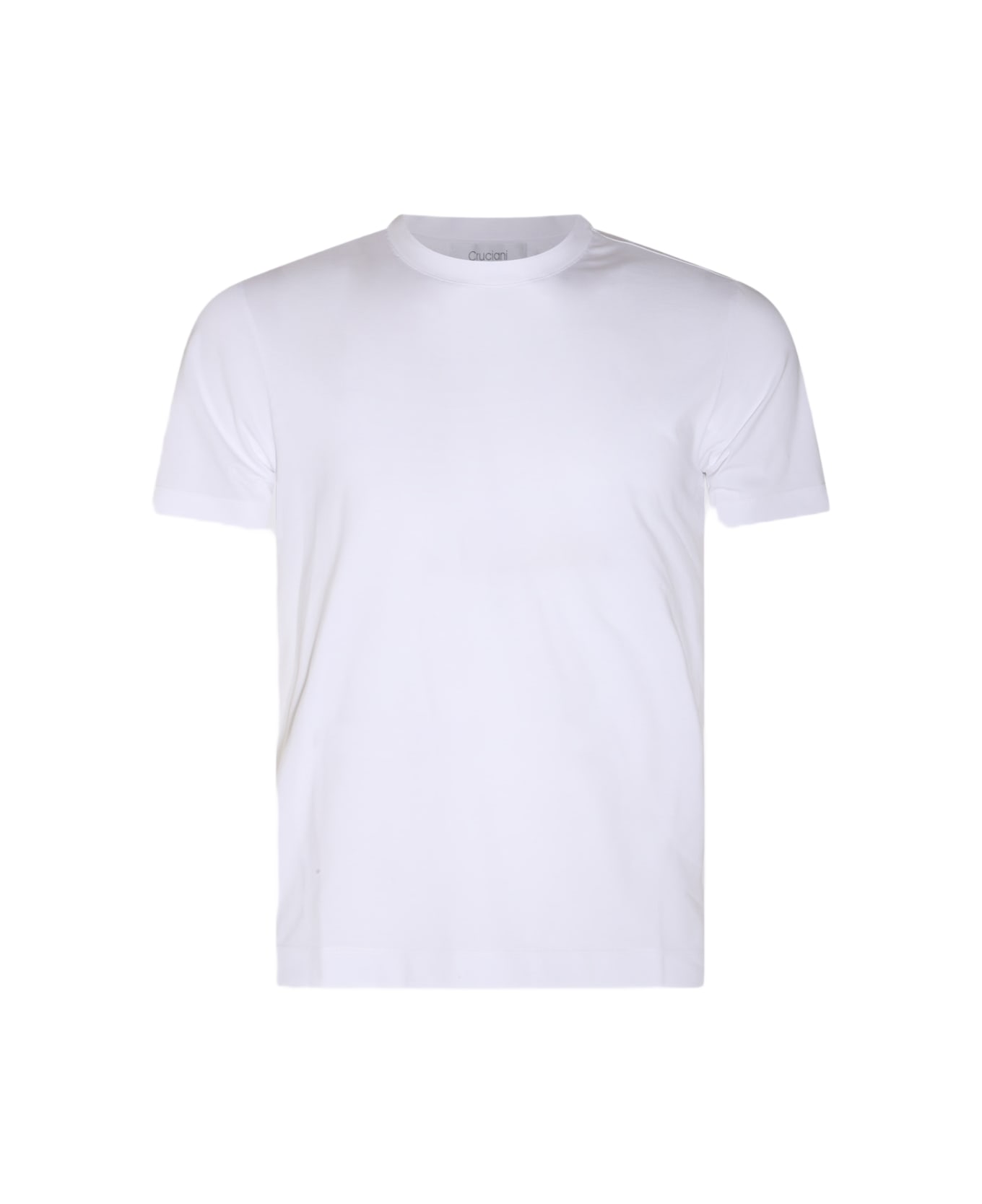 Cruciani White Cotton Blend T-shirt - White