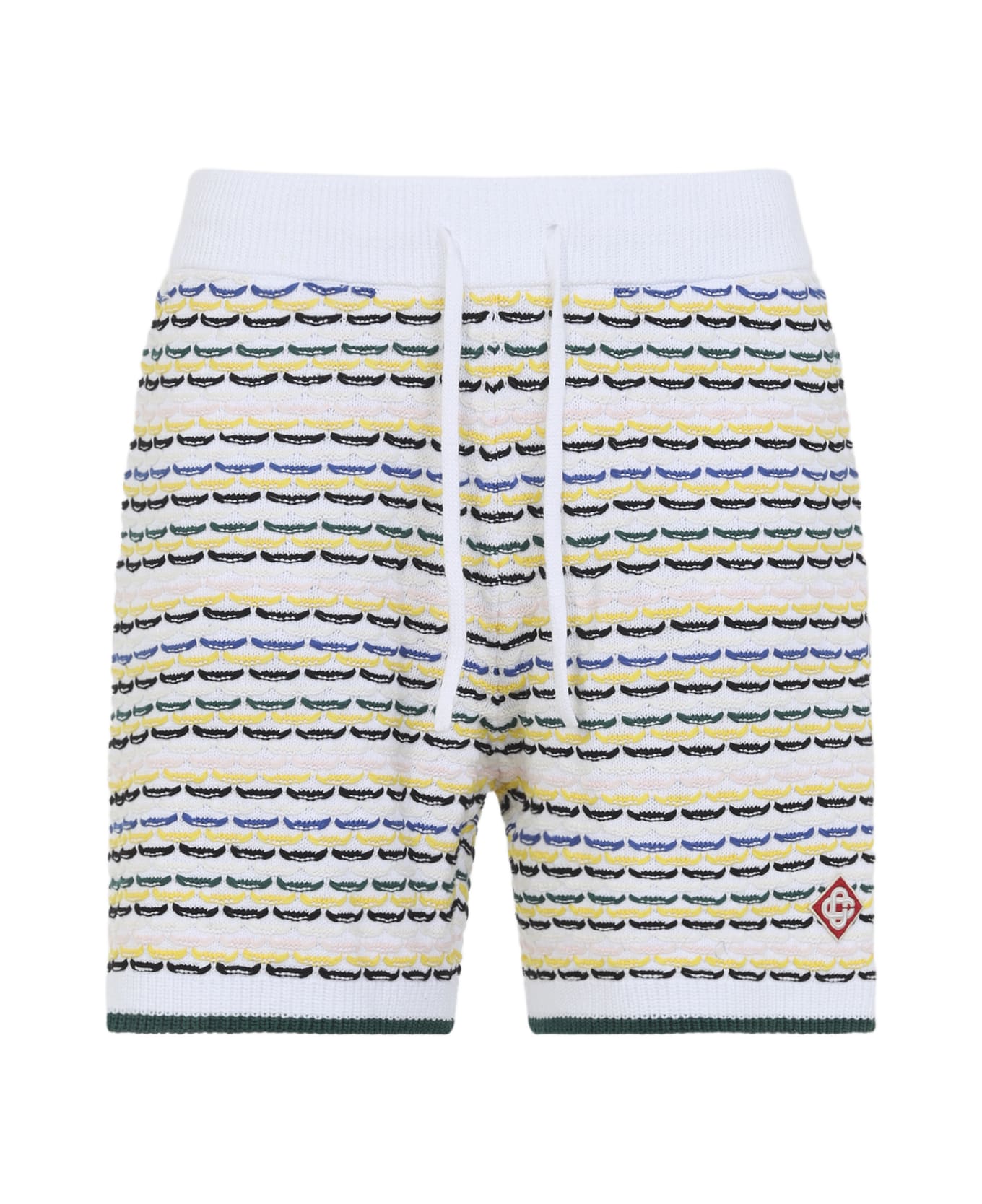 Casablanca Tuck Stitch Bermuda - Multi