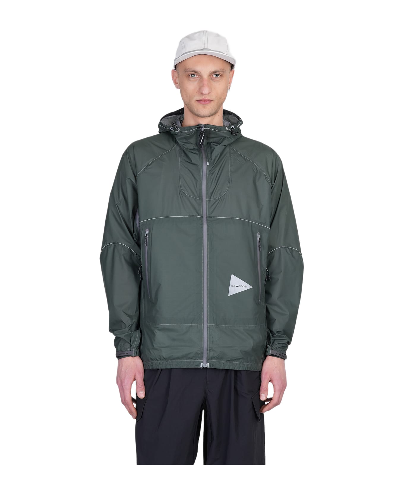 And Wander Casual Jacket In Green Nylon - green