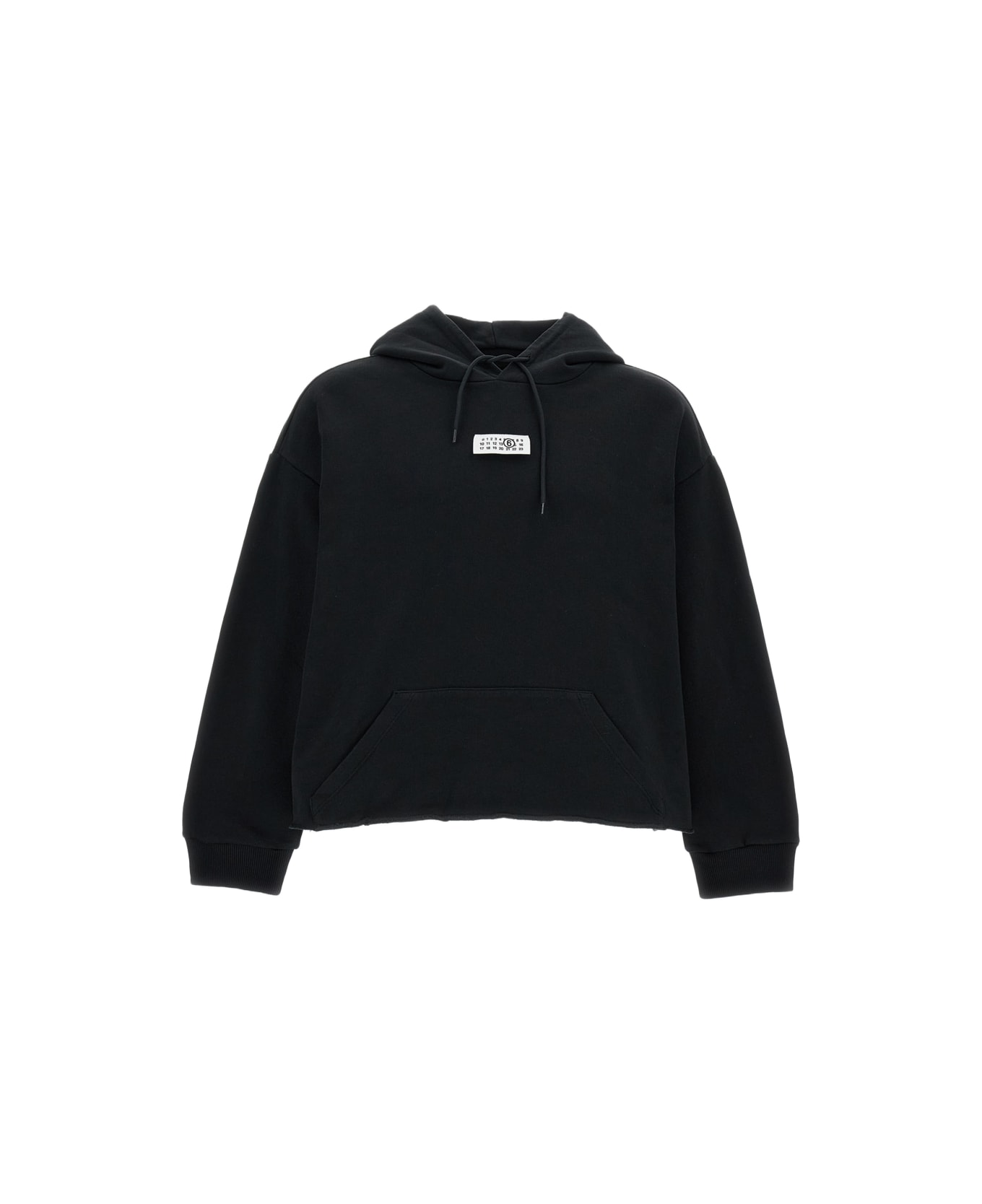 MM6 Maison Margiela Cropped Sweathshirt - Black