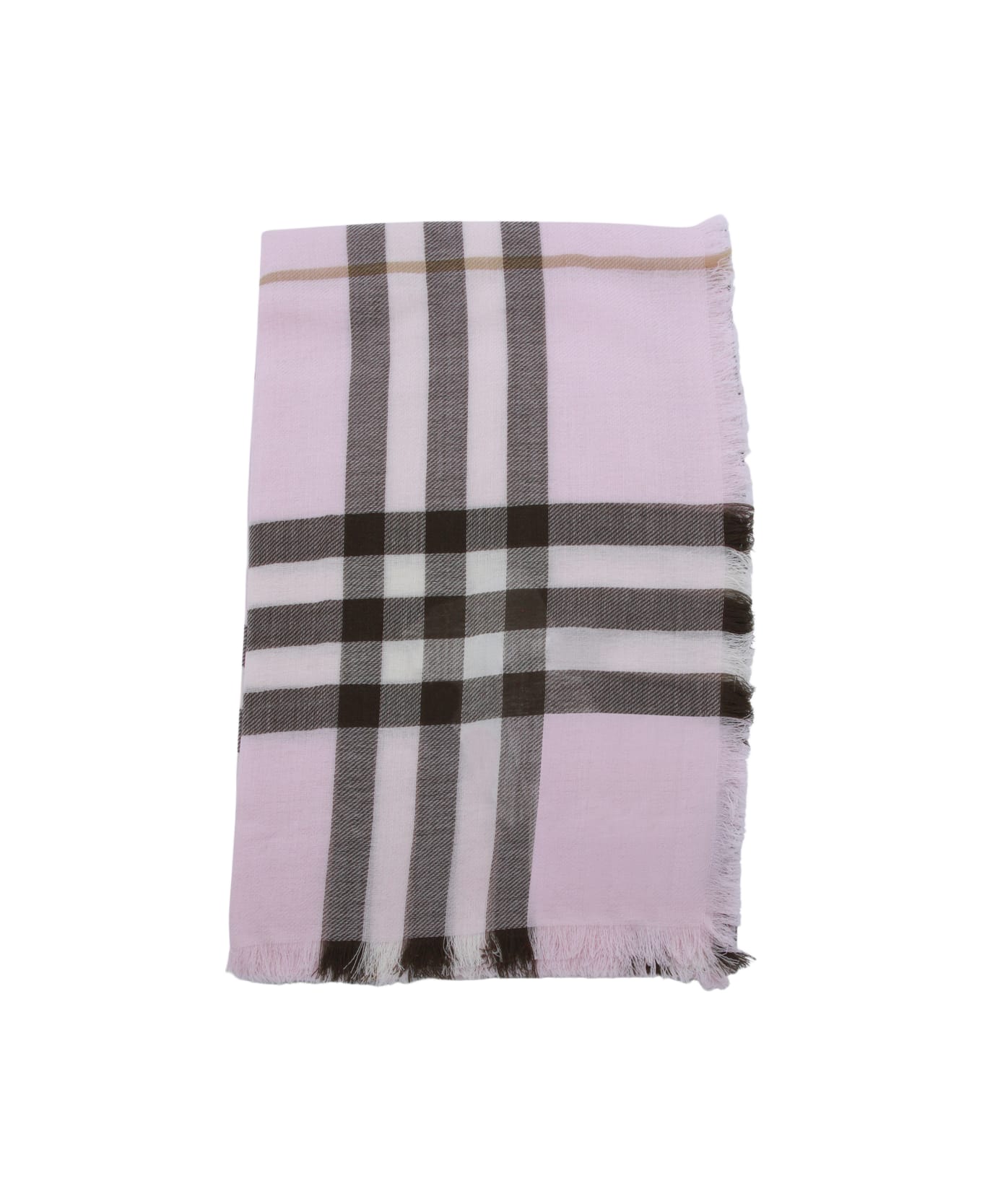 Burberry Light Pink Wool Scarf - BOW PINK