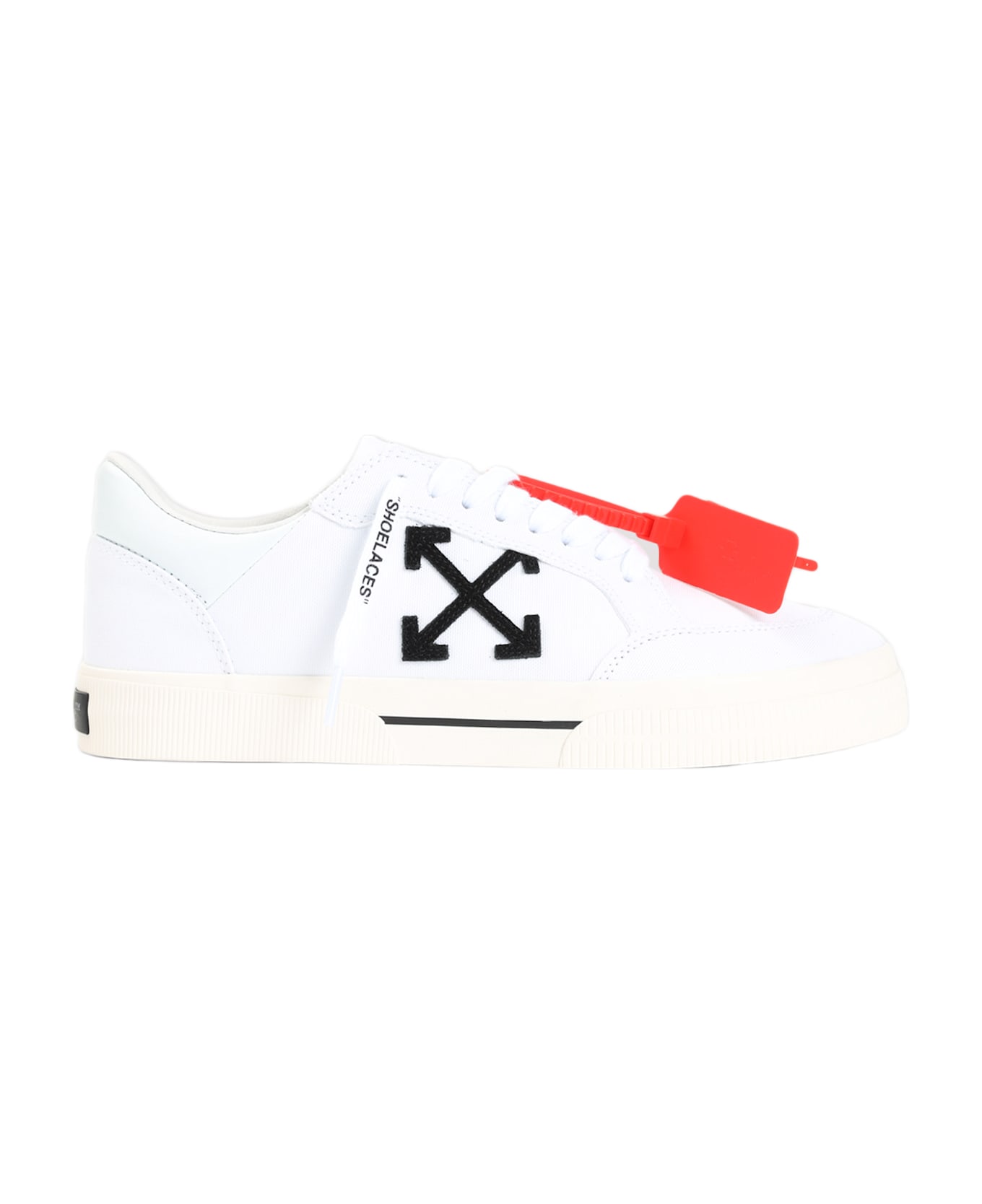 Off-White New Low Vulcanized Canvas Sneakers - WHITE