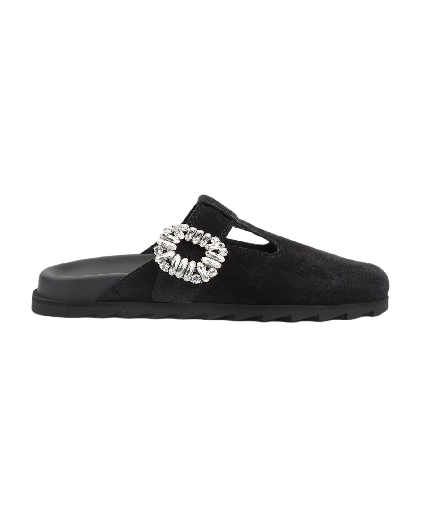 Roger Vivier Slidy Viv` Leather - Nero