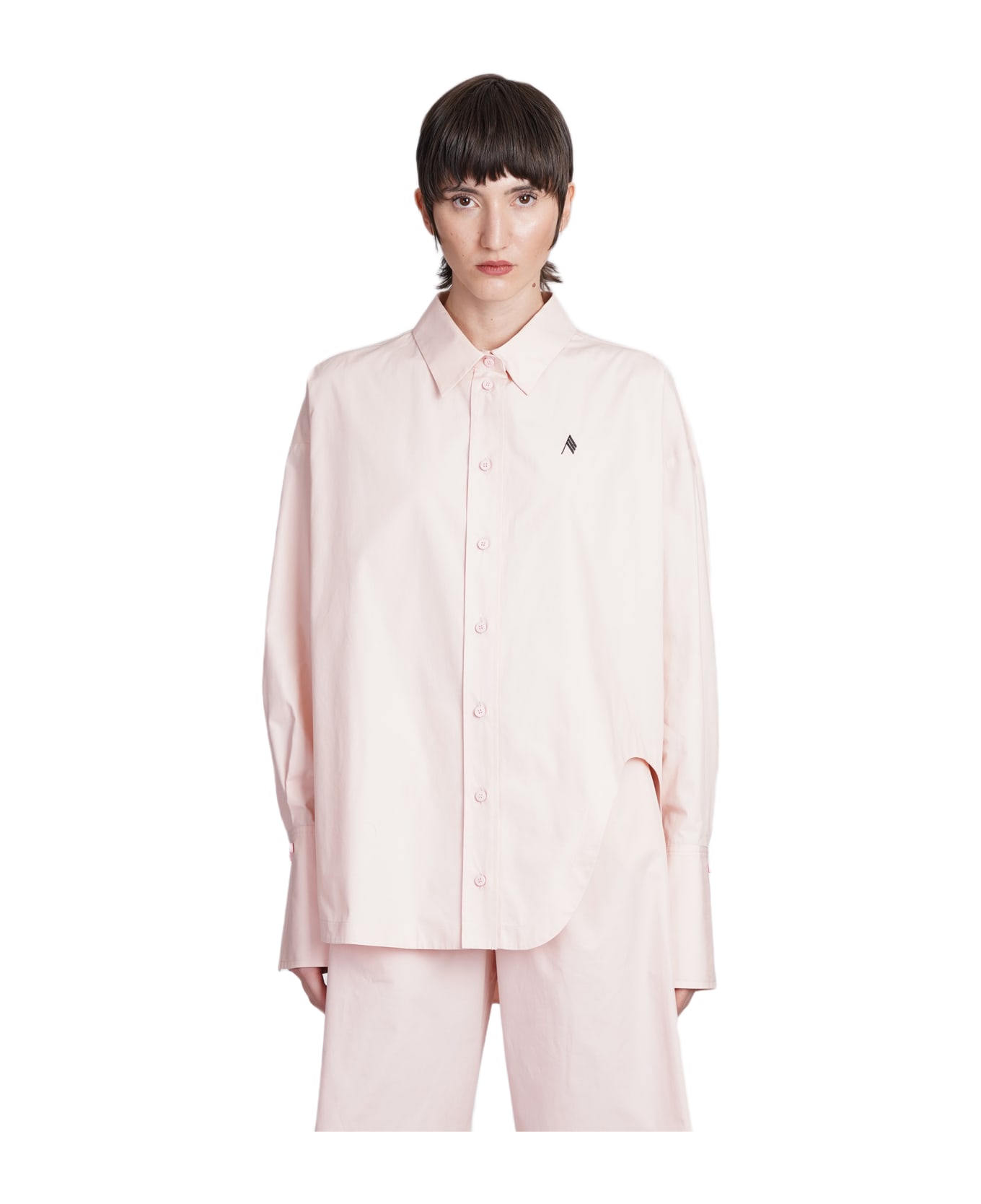 The Attico Diana Shirt - Soft Pink
