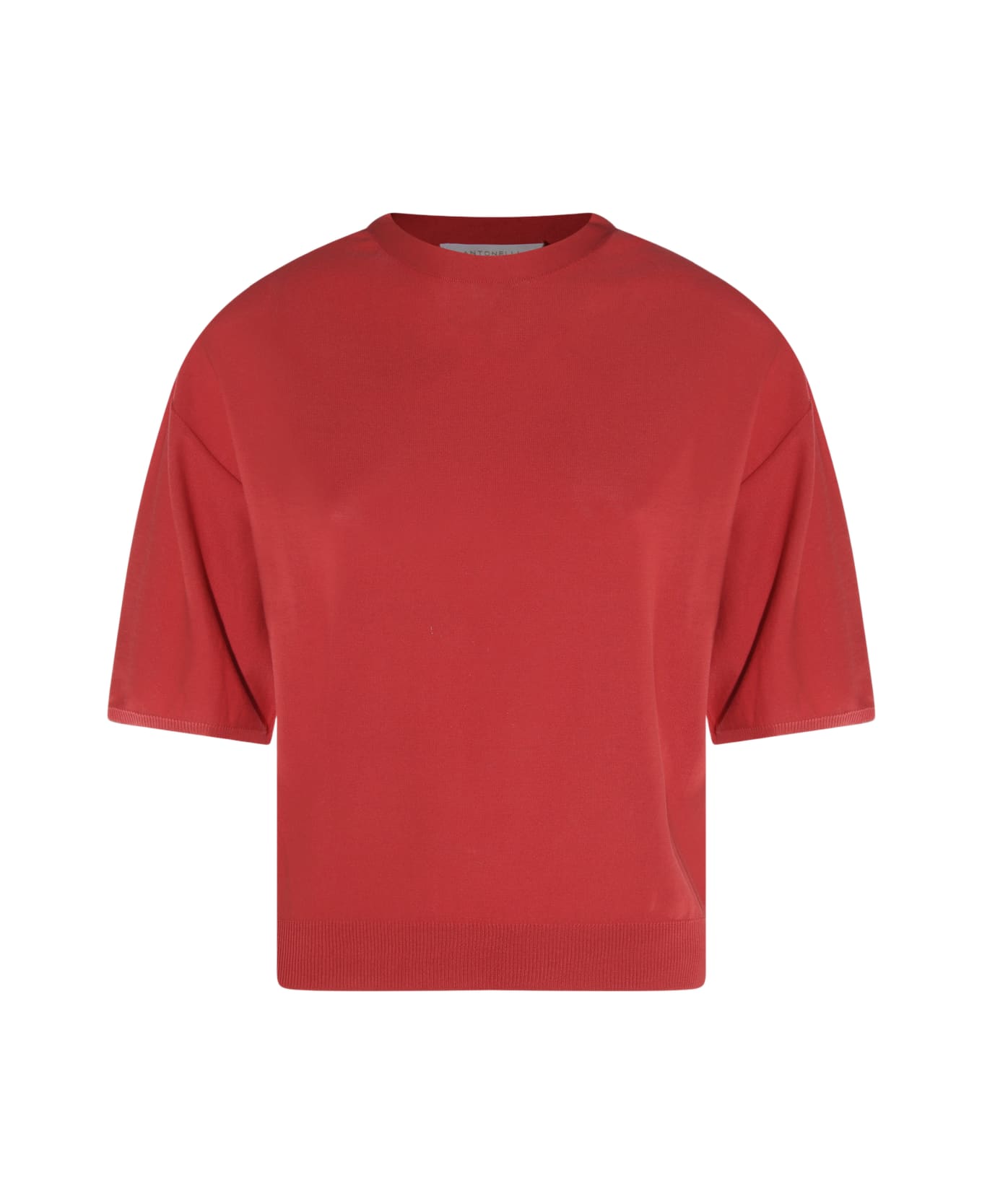 Antonelli Red Linen T-shirt