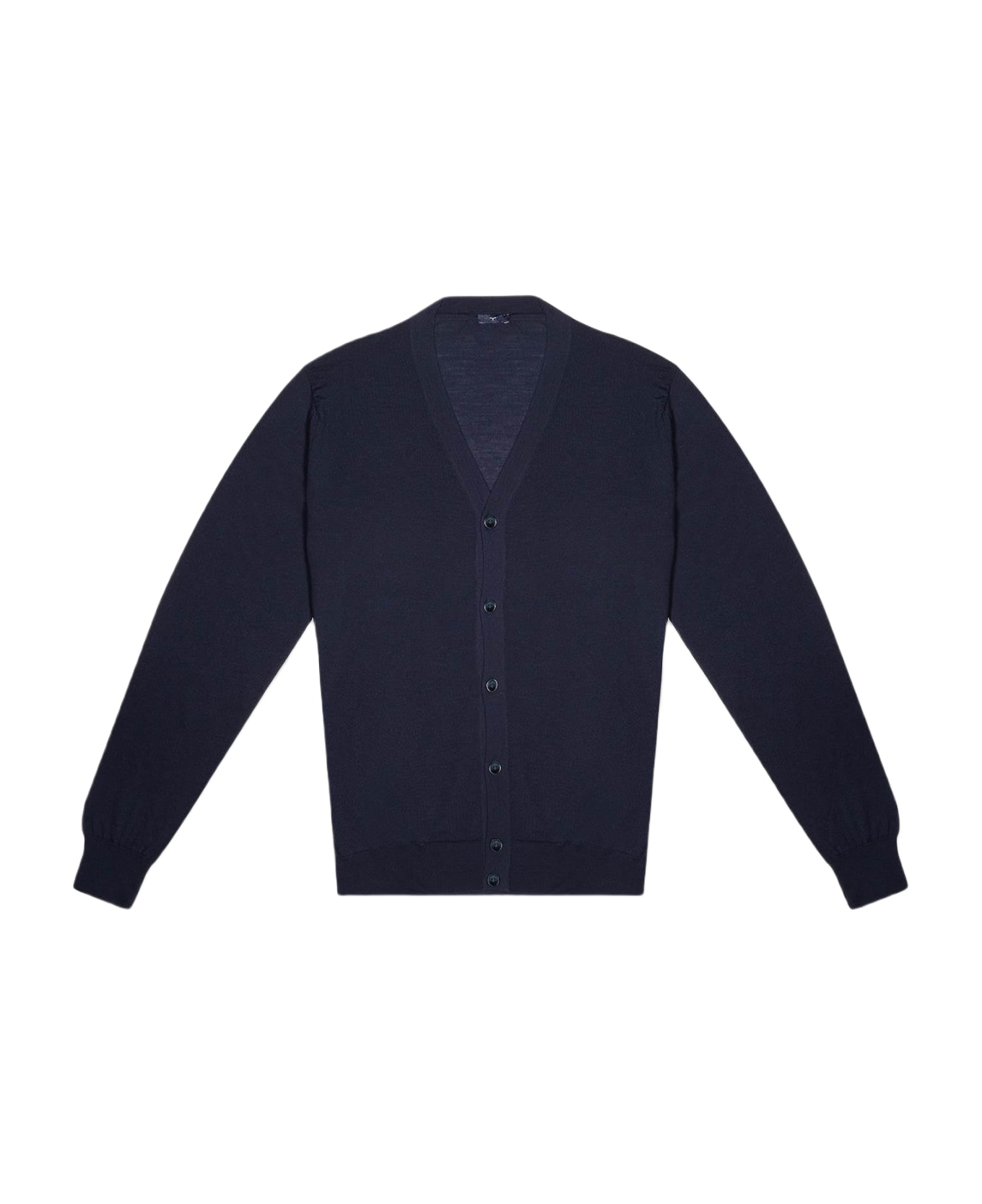 Larusmiani Cardigan Merino Sweater - Navy