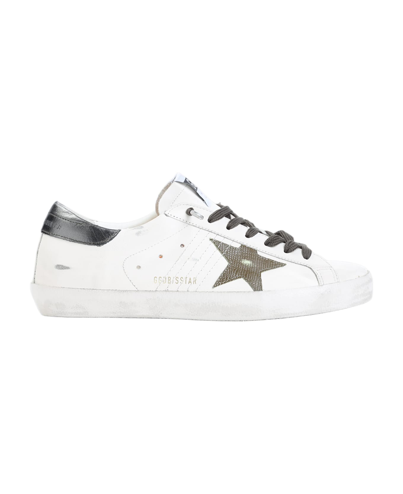 Golden Goose Super Star Sneakers - Optic White Green Antarcite