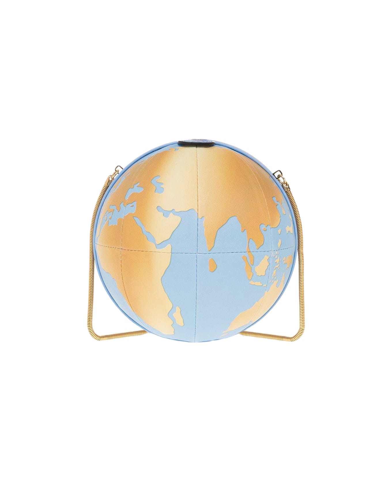 Moschino World Map Printed Chain-link Shoulder Bag - Neutro