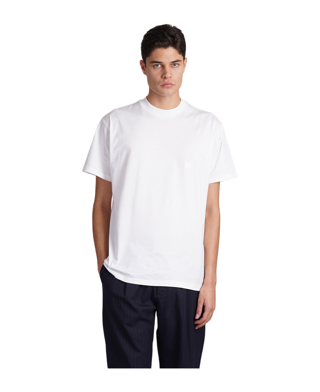 Low Brand B150 Rose T-shirt In White Cotton - white