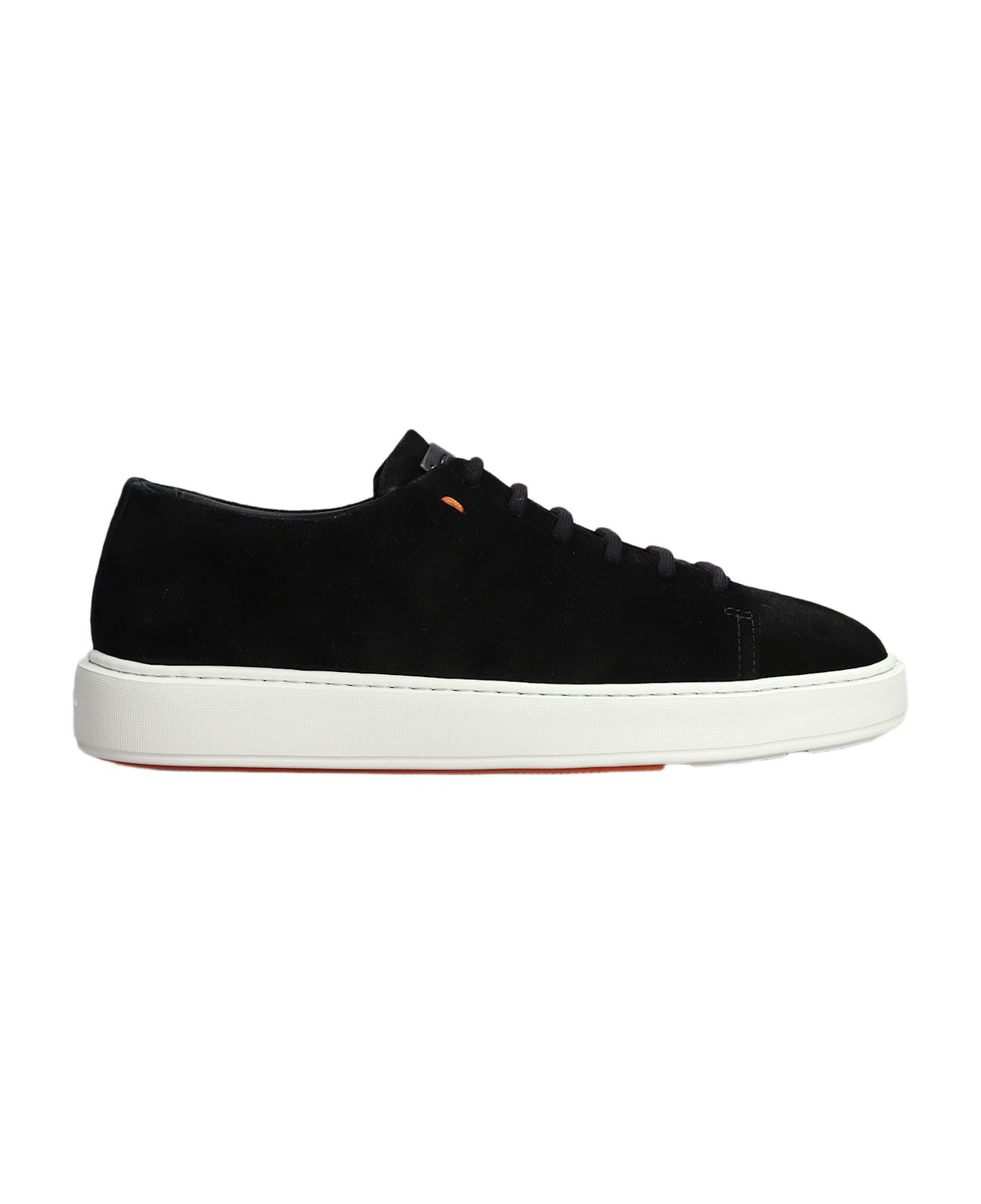 Santoni Drunks Sneakers In Black Suede - black