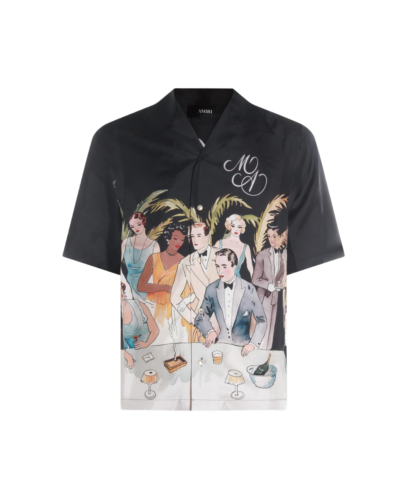 AMIRI Black Silk Shirt - Black