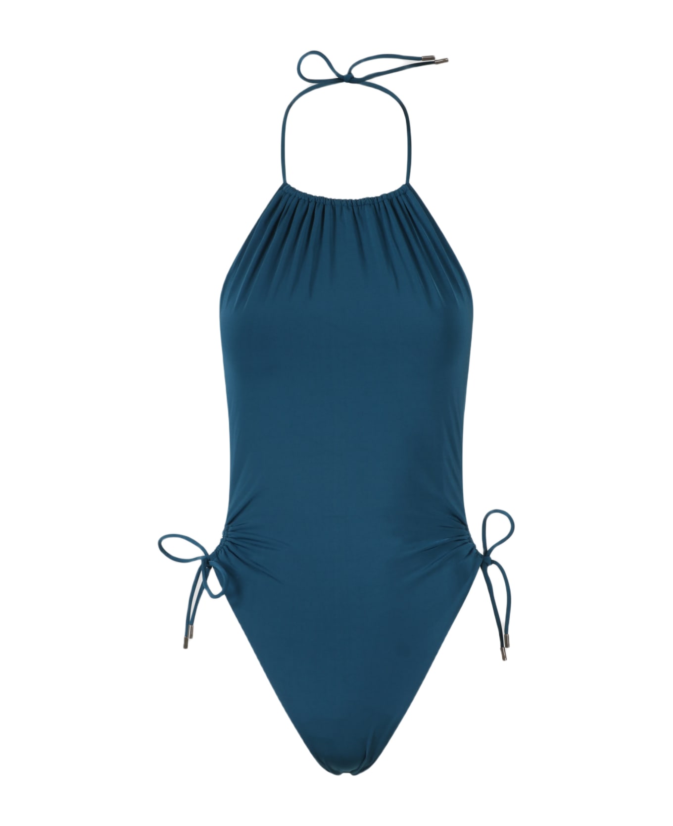 Saint Laurent Halterneck Swimsuit - Blue