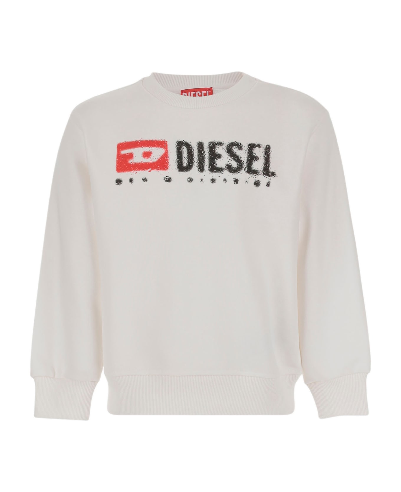 Diesel Cotton Blend Sweatshirt With Logo - Black