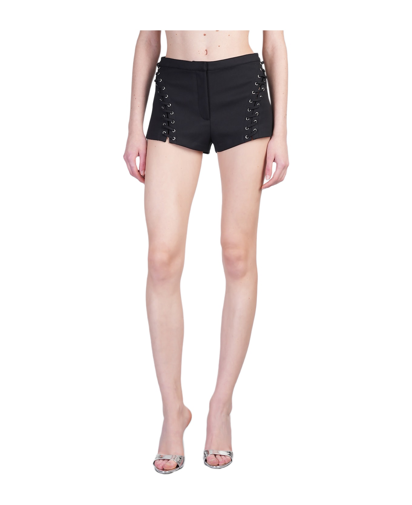 Blumarine Shorts In Black Polyamide - black