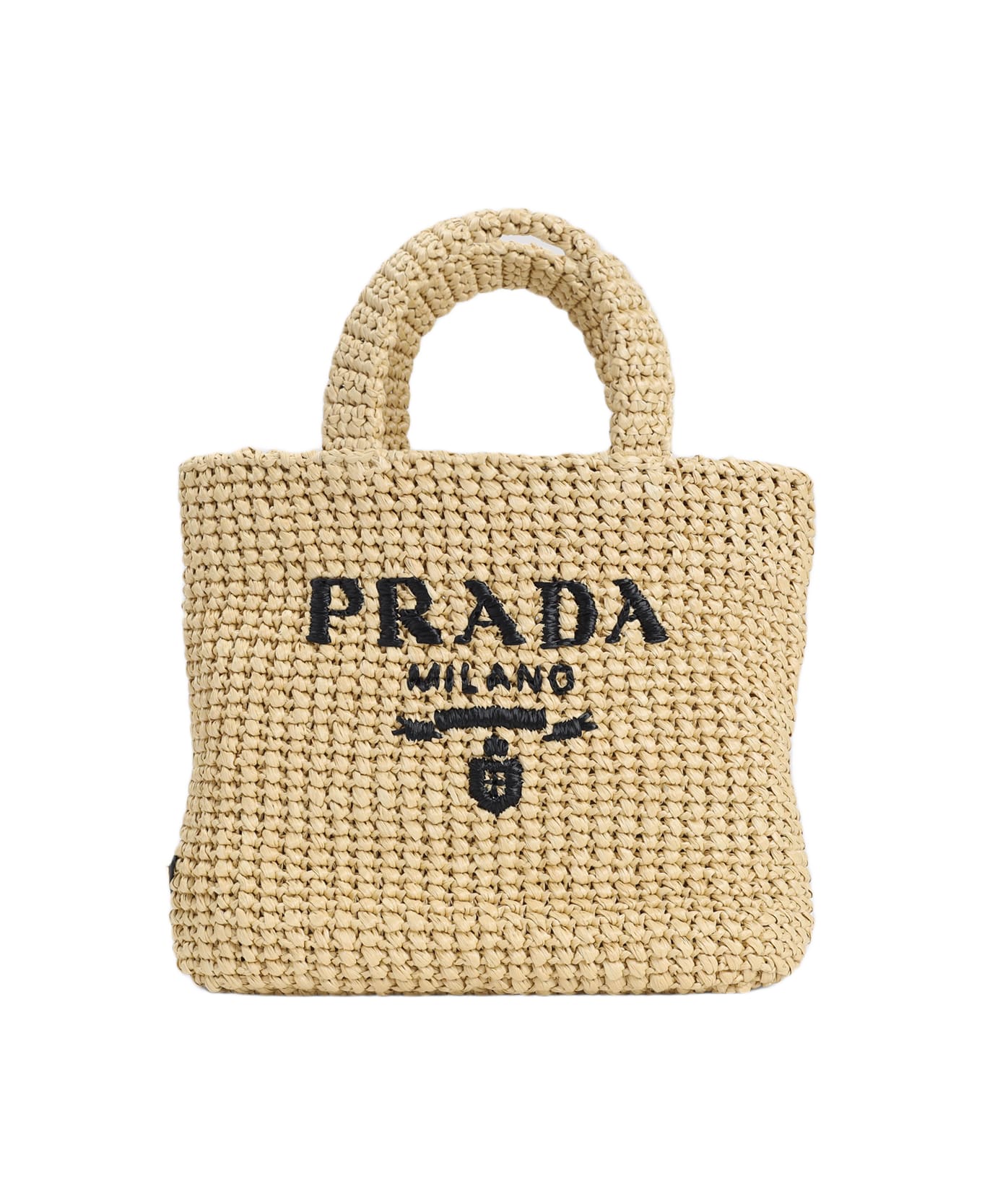 Prada Raffia Handbag - NATURALE