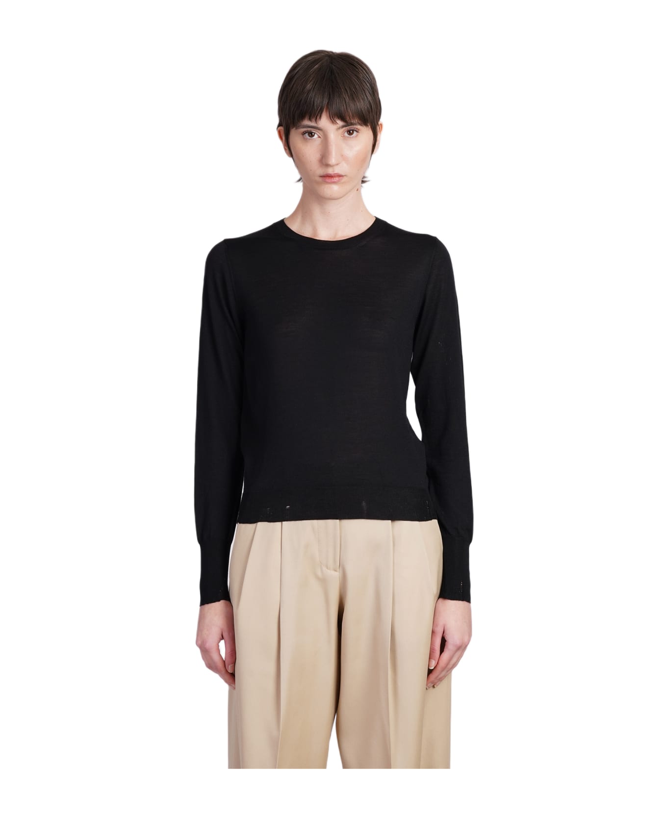 Golden Goose Distressed Effect Knit Jumper - black