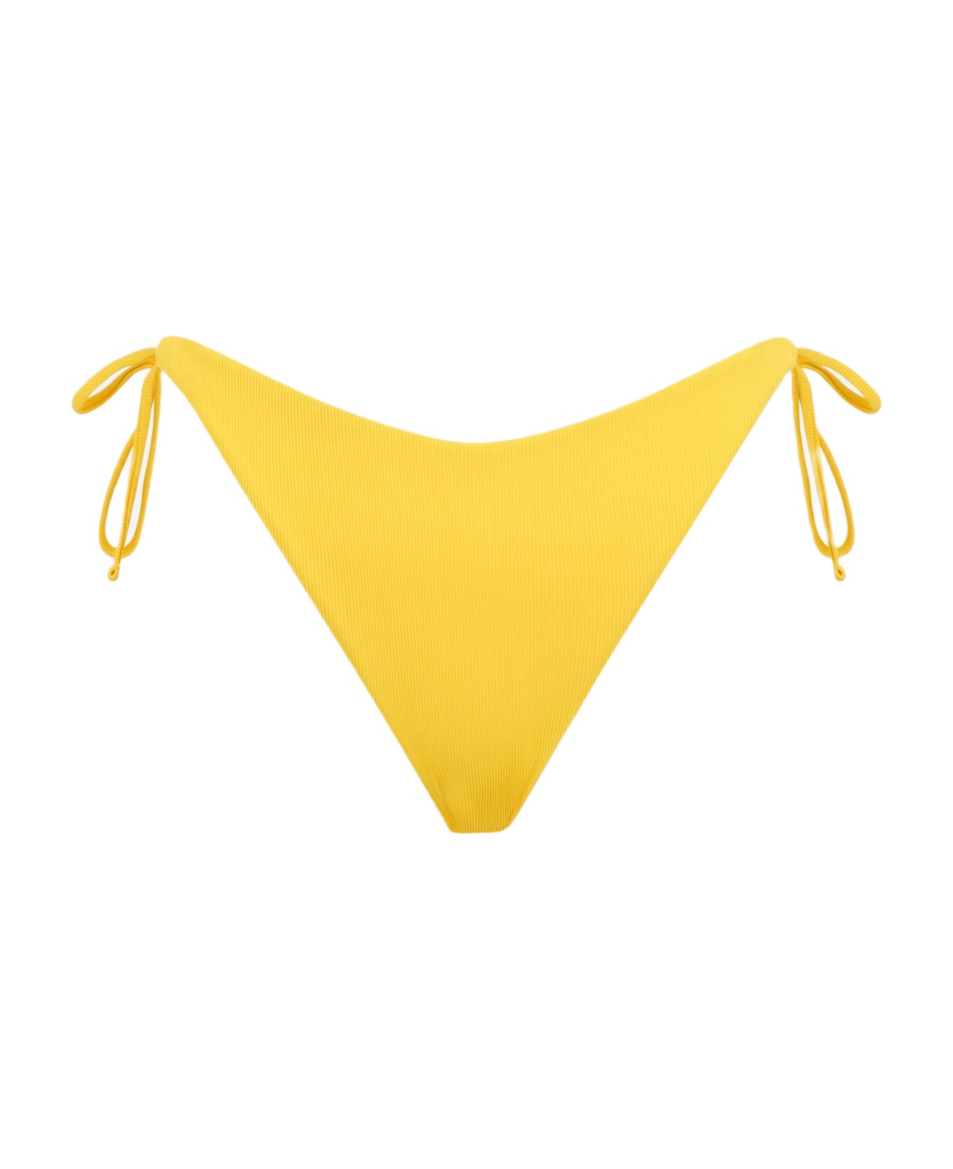 MC2 Saint Barth Yellow Ribbed Swim Briefs - YELLOW