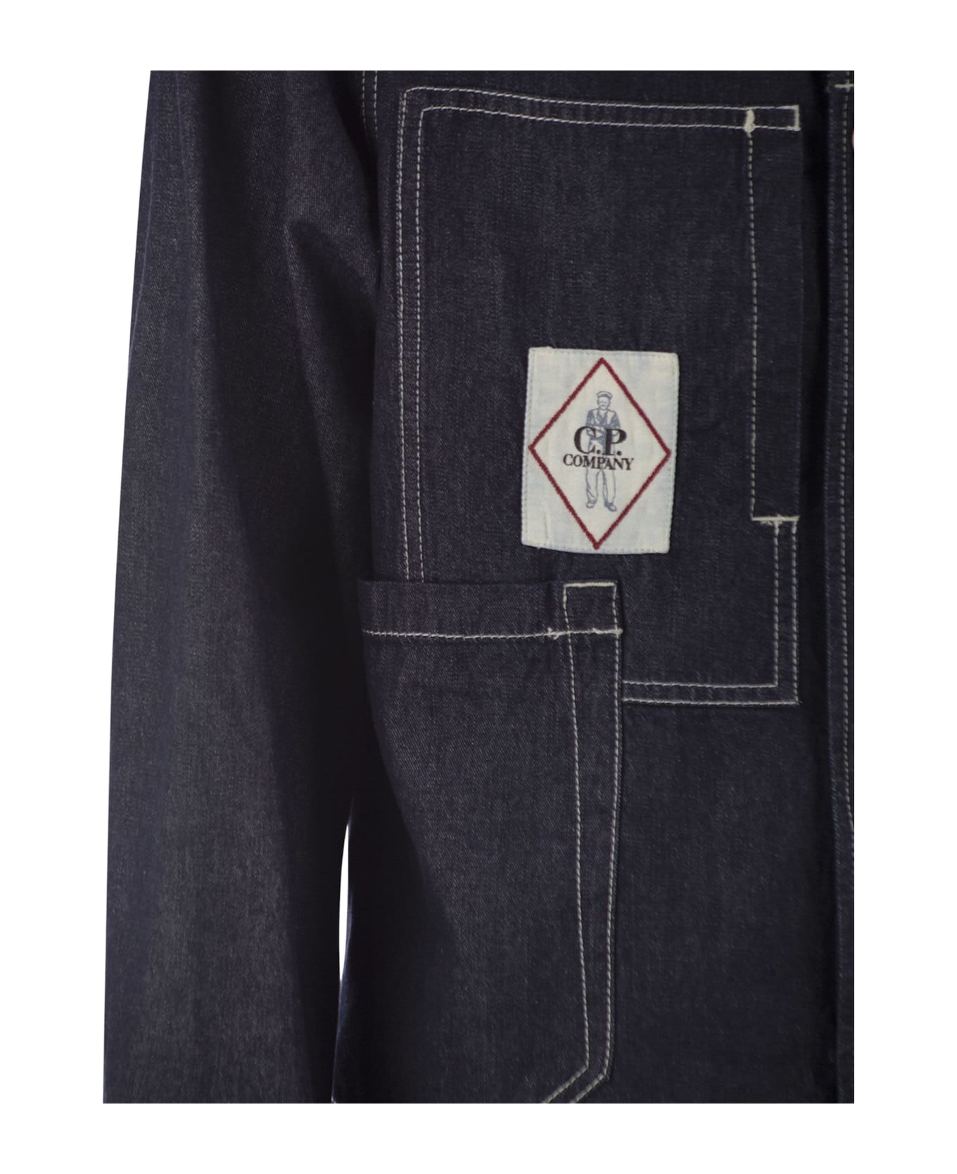 C.P. Company Cotton Denim Jacket - Blue