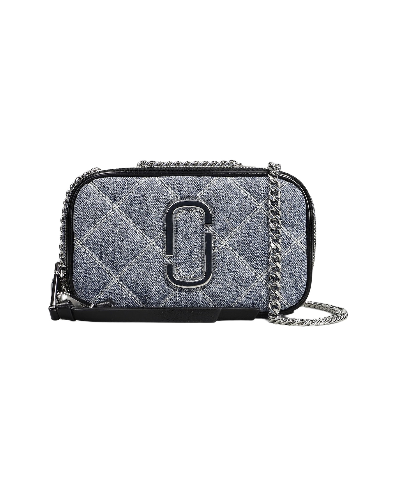 Marc Jacobs The Softshot Shoulder Bag In Blue Cotton - blue
