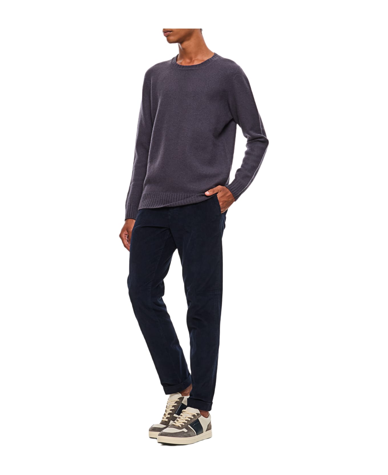 Drumohr Maglia Girocollo - Piombo