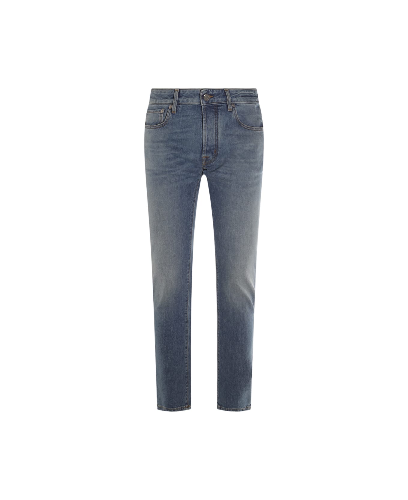 Jacob Cohen Blue Cotton Bard Jeans - SAND WASHED BLUE
